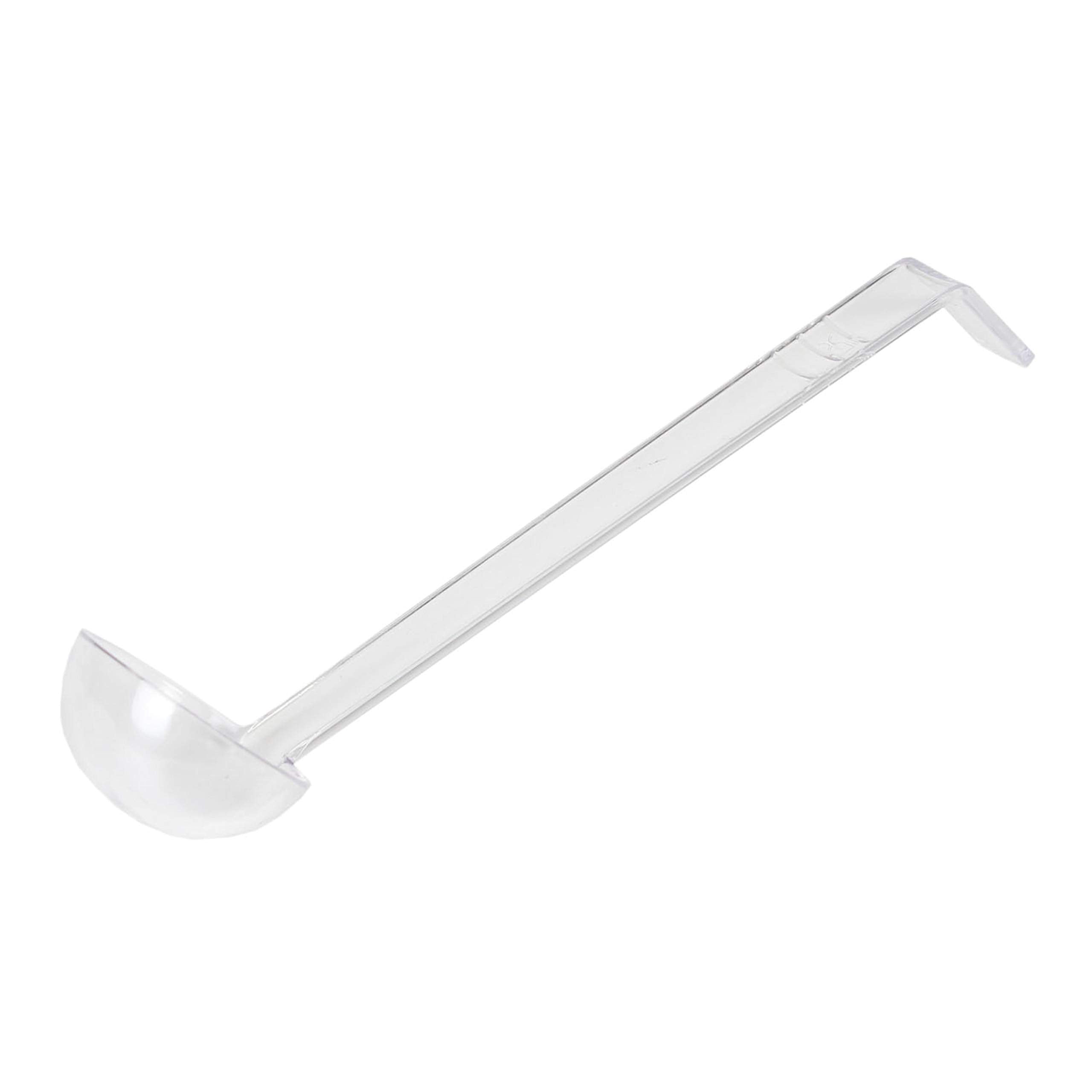 Thunder Group 8.5 0.75 oz one piece polycarbonate ladle, clear color, comes in each