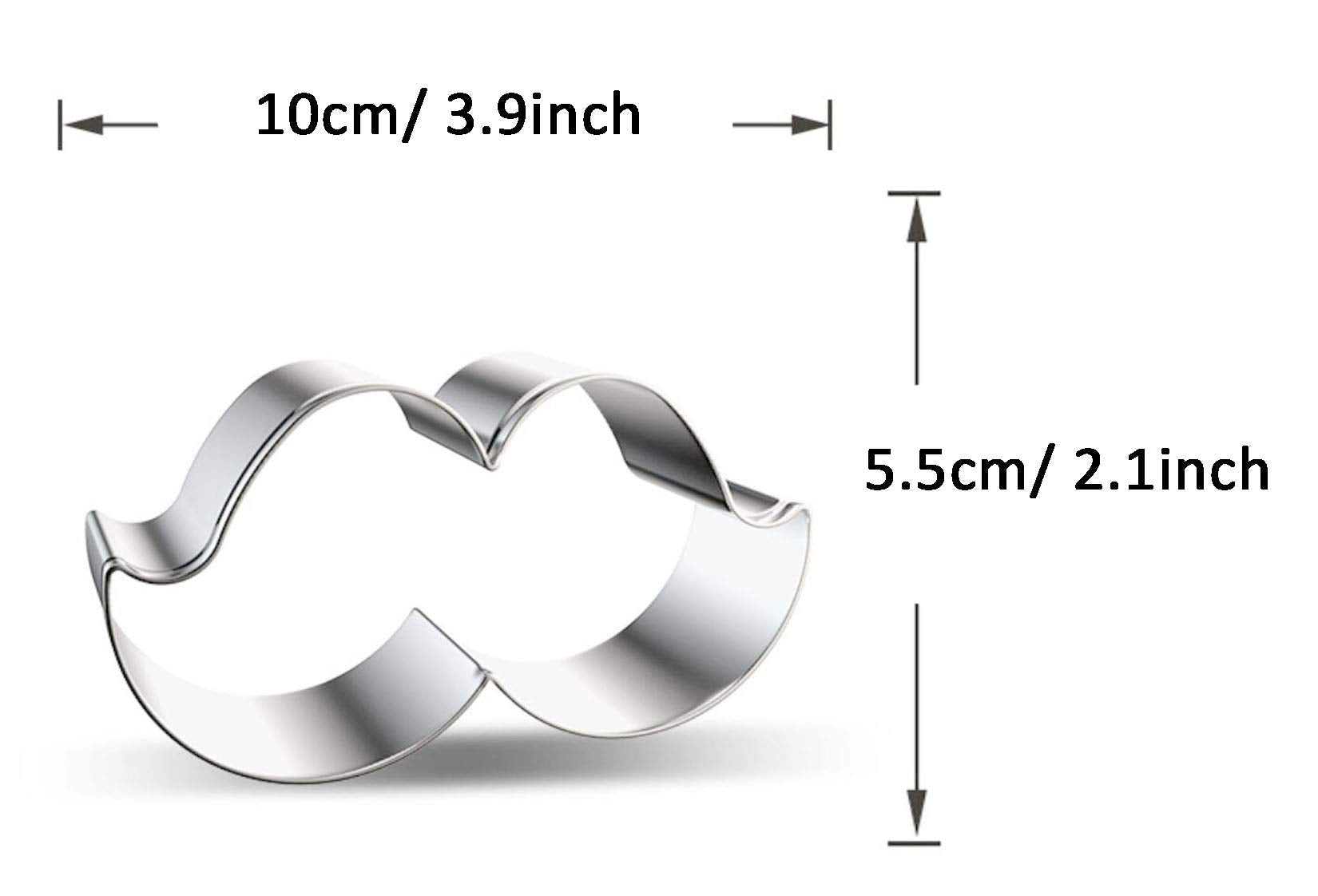 Wjsyshop Moustache Mustache Cookie Cutter - B Large Size