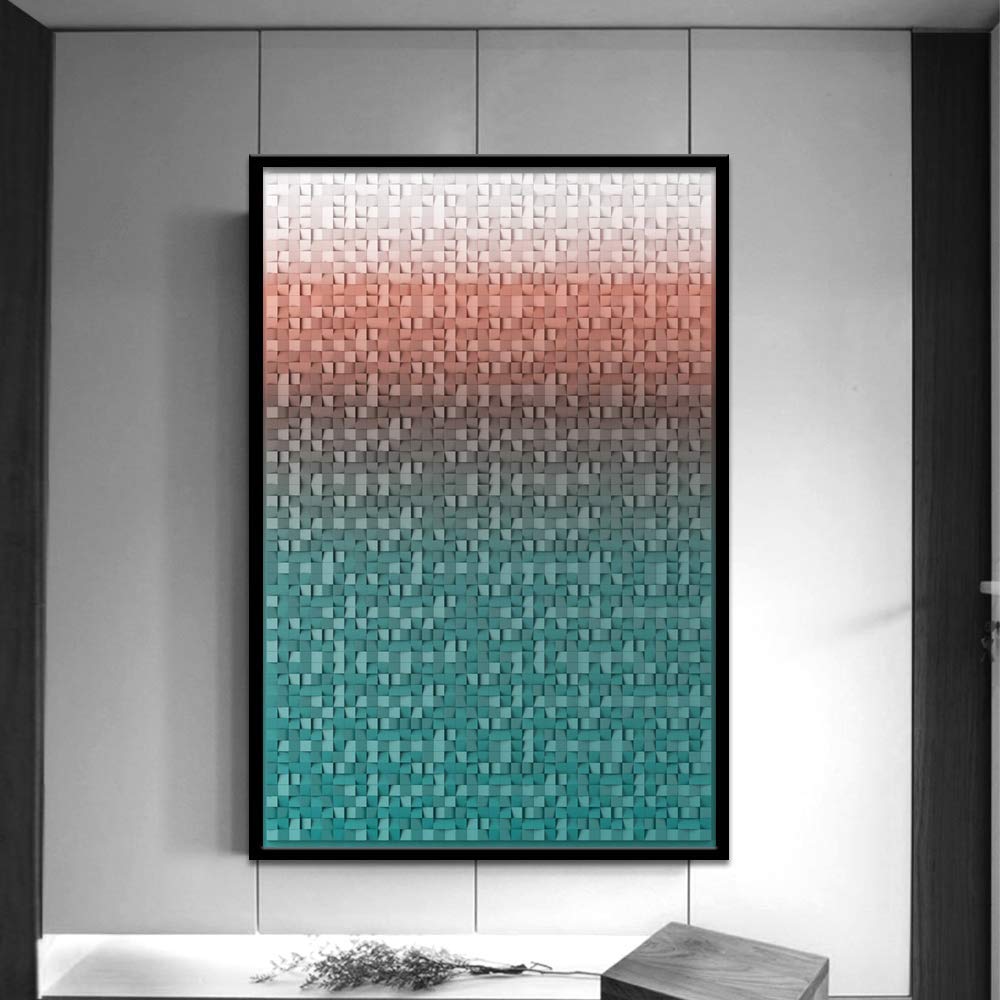 Signwin Framed Canvas Wall Art Abstract Texure Canvas Prints Home Artwork Decoration For Living Room,Bedroom - 24X36 Inches