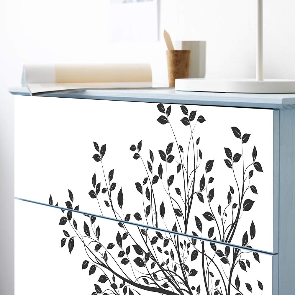 Self-Adhesive Dresser Sticker, Peel And Stick Furniture Stickers/Decals, Removable Furniture Skin (003, Malm)