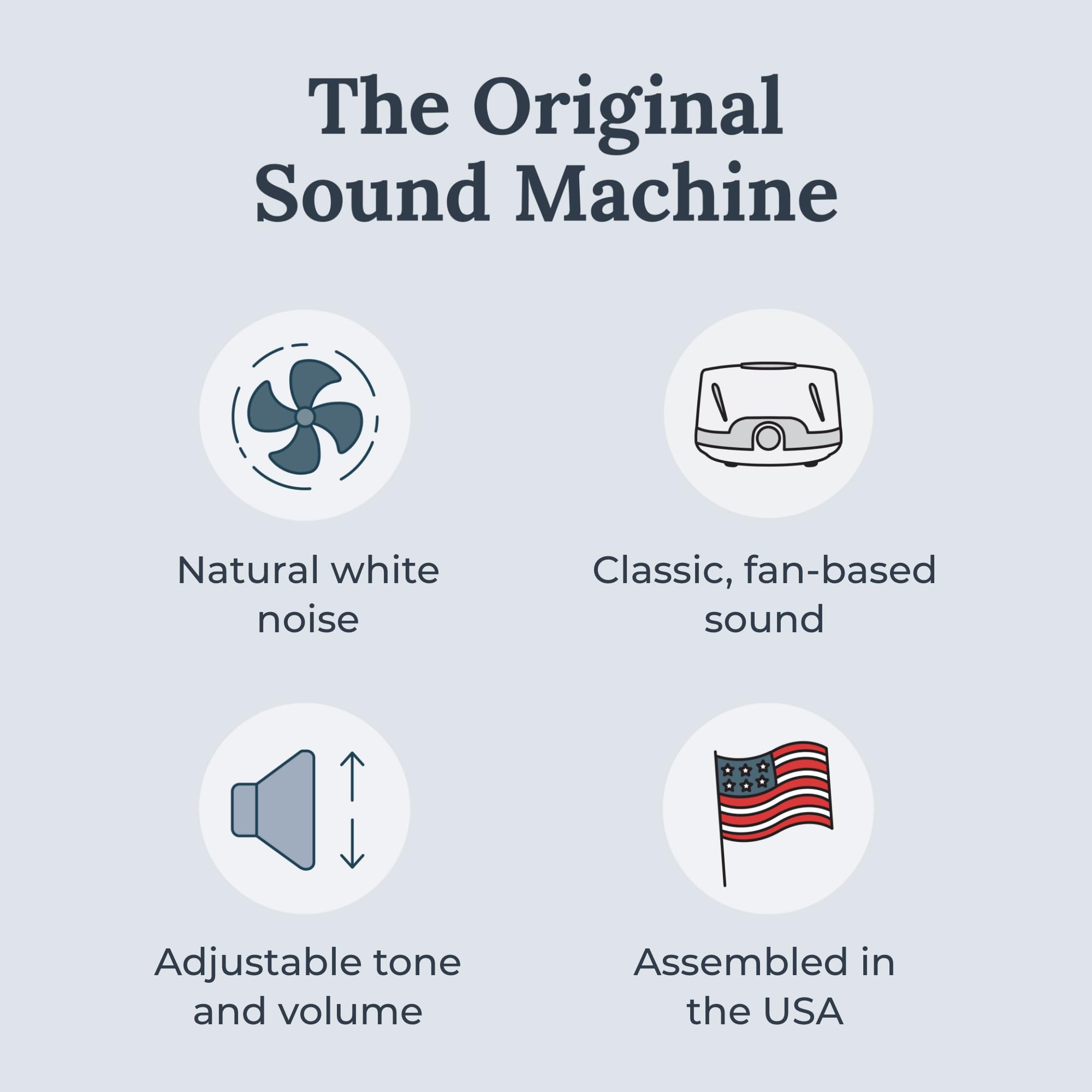 Yogasleep Dohm Classic (White) The Original White Noise Sound Machine, Soothing Natural Sounds From A Real Fan, Sleep Therapy Fo