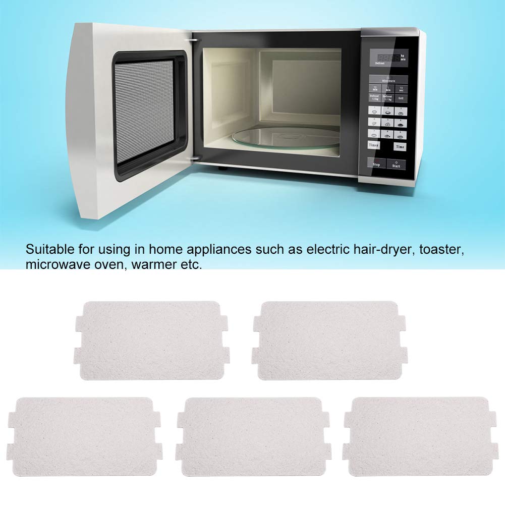 5Pcs Waveguide Cover, Universal Microwave Oven Mica Plate Sheet Repairing Parts For Home Kitchen Office Restaurant Microwave Rep