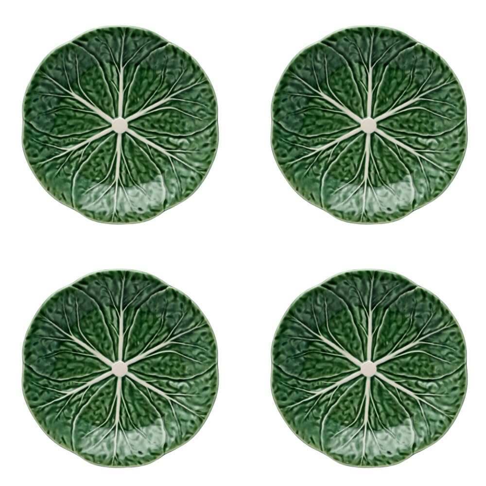 Dessert Plate Green-Cabbage, Set Of 4