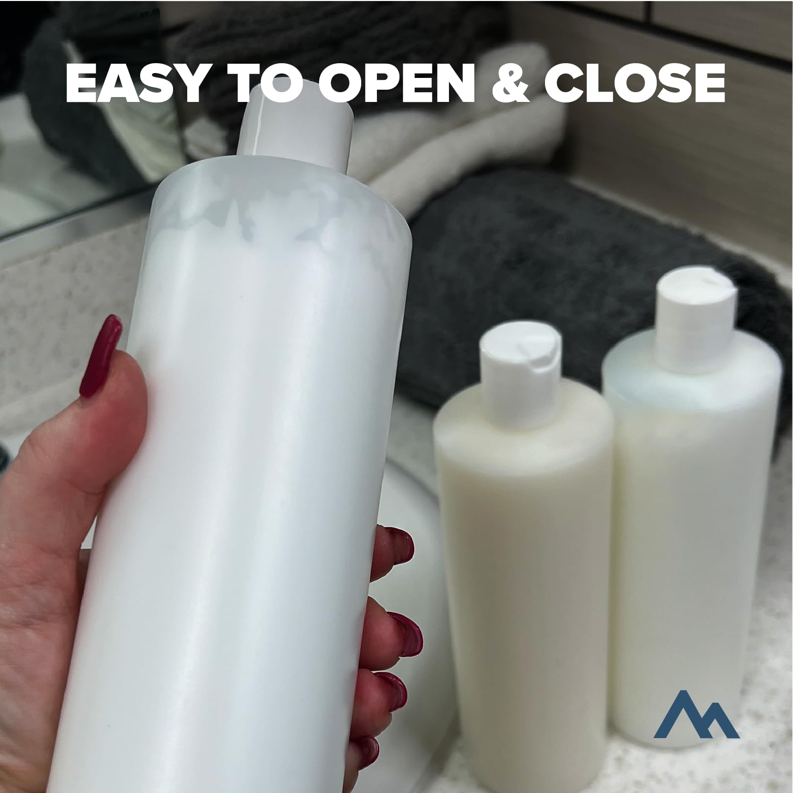 Pinnacle Mercantile 16 Oz Plastic Squeeze Bottles With Disc Top Flip Cap Set Of 6 Empty