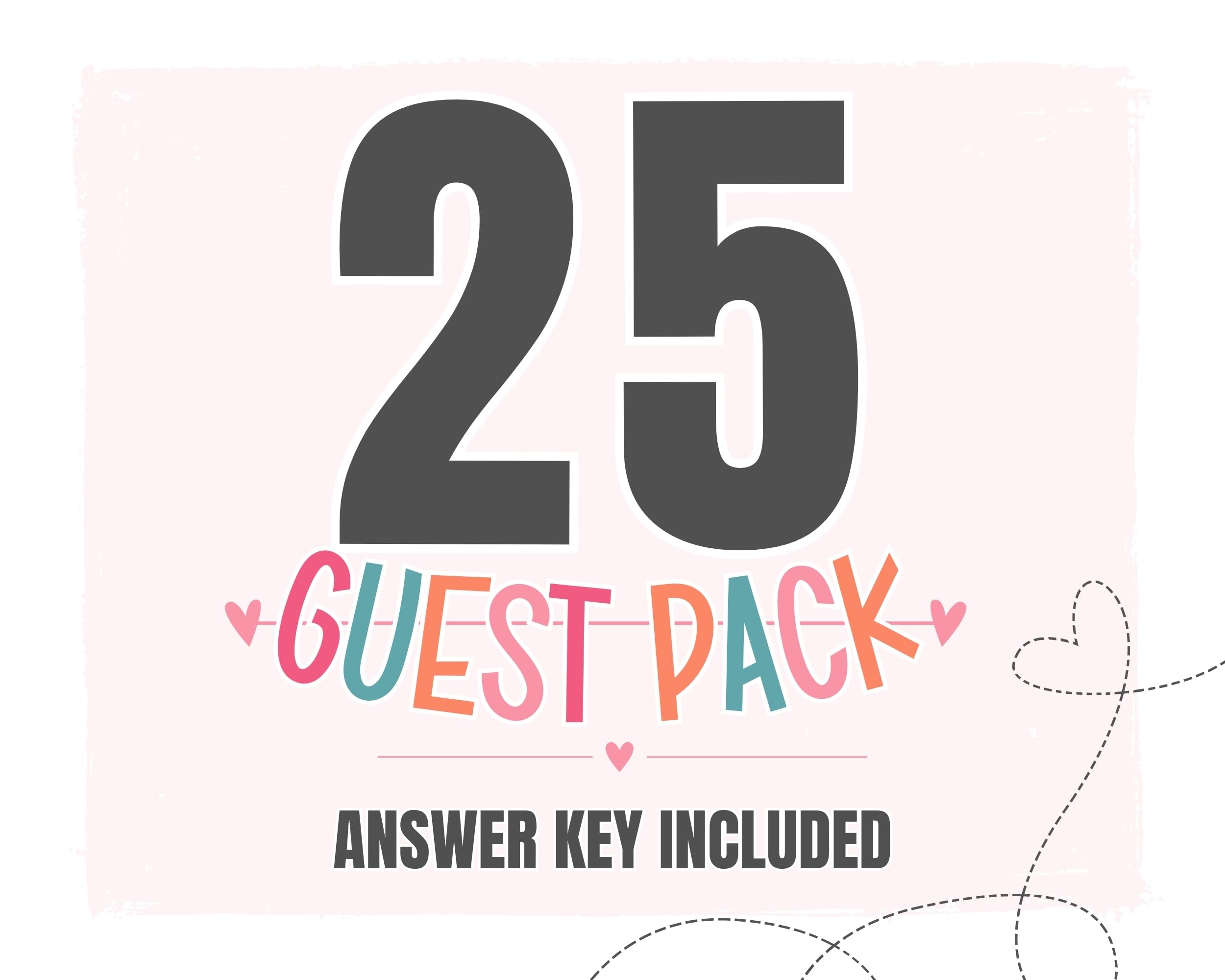 Twinkling Star Baby Shower Word Scramble Game Cards (25 Pack) Baby Shower Games For Girls, Cute Guest Party Game Ideas, Unique F