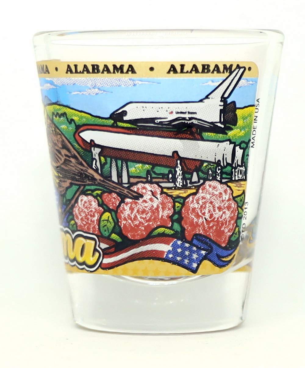 Alabama State Wraparound Shot Glass