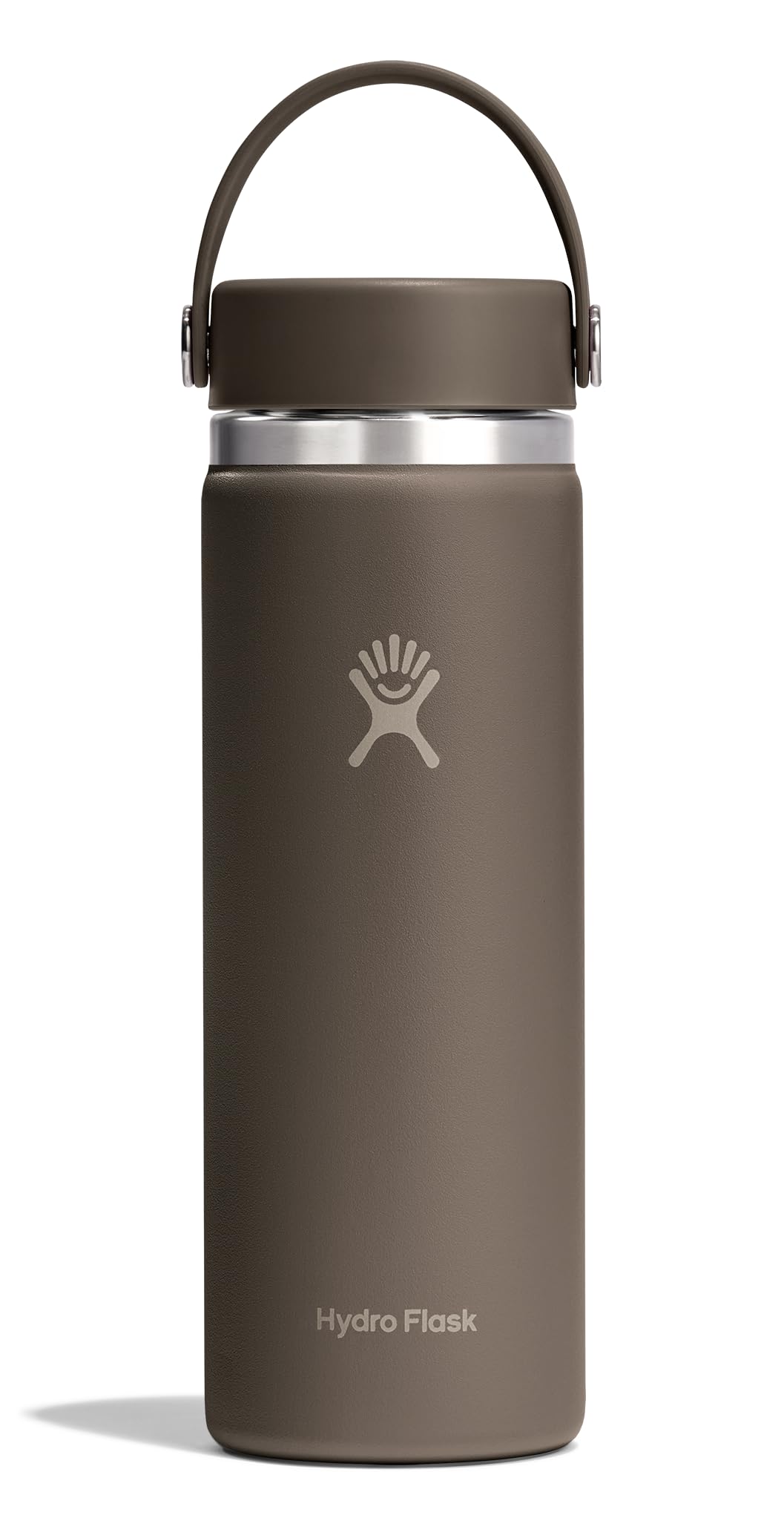 Hydro Flask Water Bottle - Insulated Stainless Steel - Wide Mouth Flex Lid, Non Spill, Leakproof and Refillable in 20 Oz Sandpip
