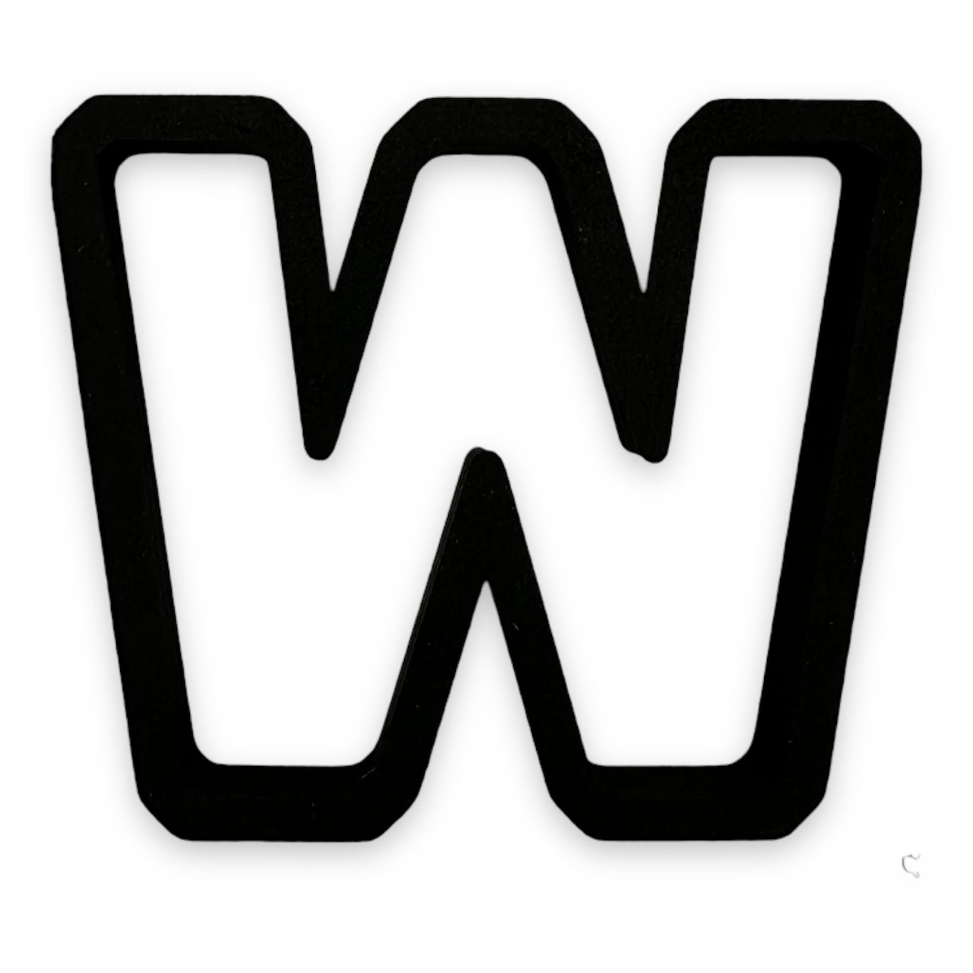 W Capital Block Letter Cookie Cutter With Easy To Push Design (3.5 Inch)