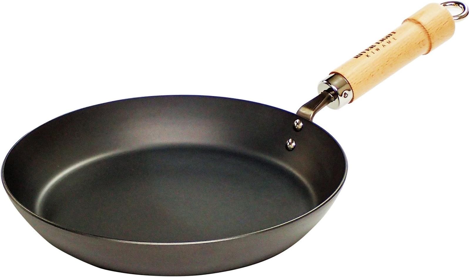 Riverlight J2328 Kyoku Japan Iron Thick Plate Frying Pan, 11.0 inches (28 cm), Iron Nitride, Nitrided, IH Compatible, Rust Resis