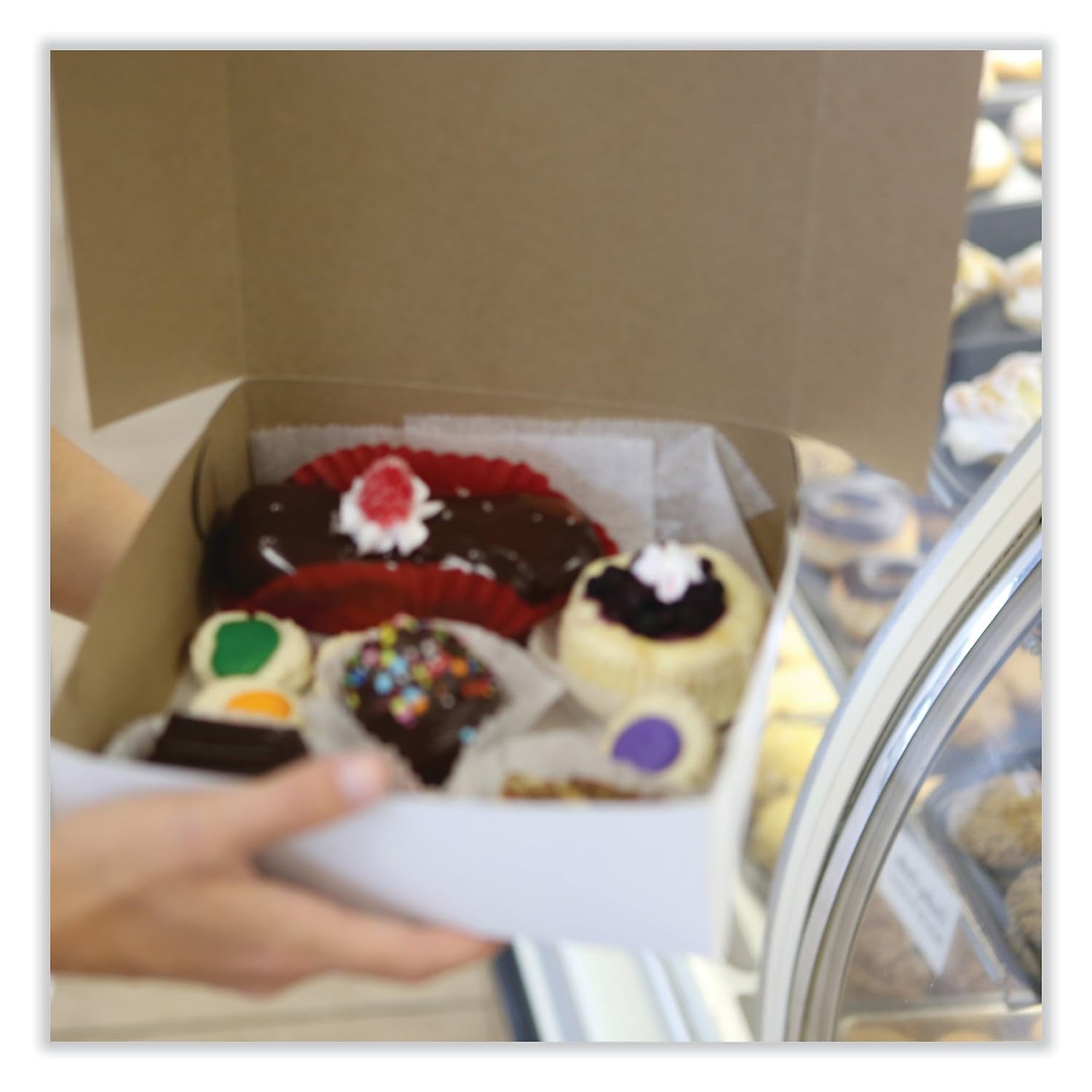 Southern Champion Tray Standard White Bakery Boxes 12X12X4, 100 Count