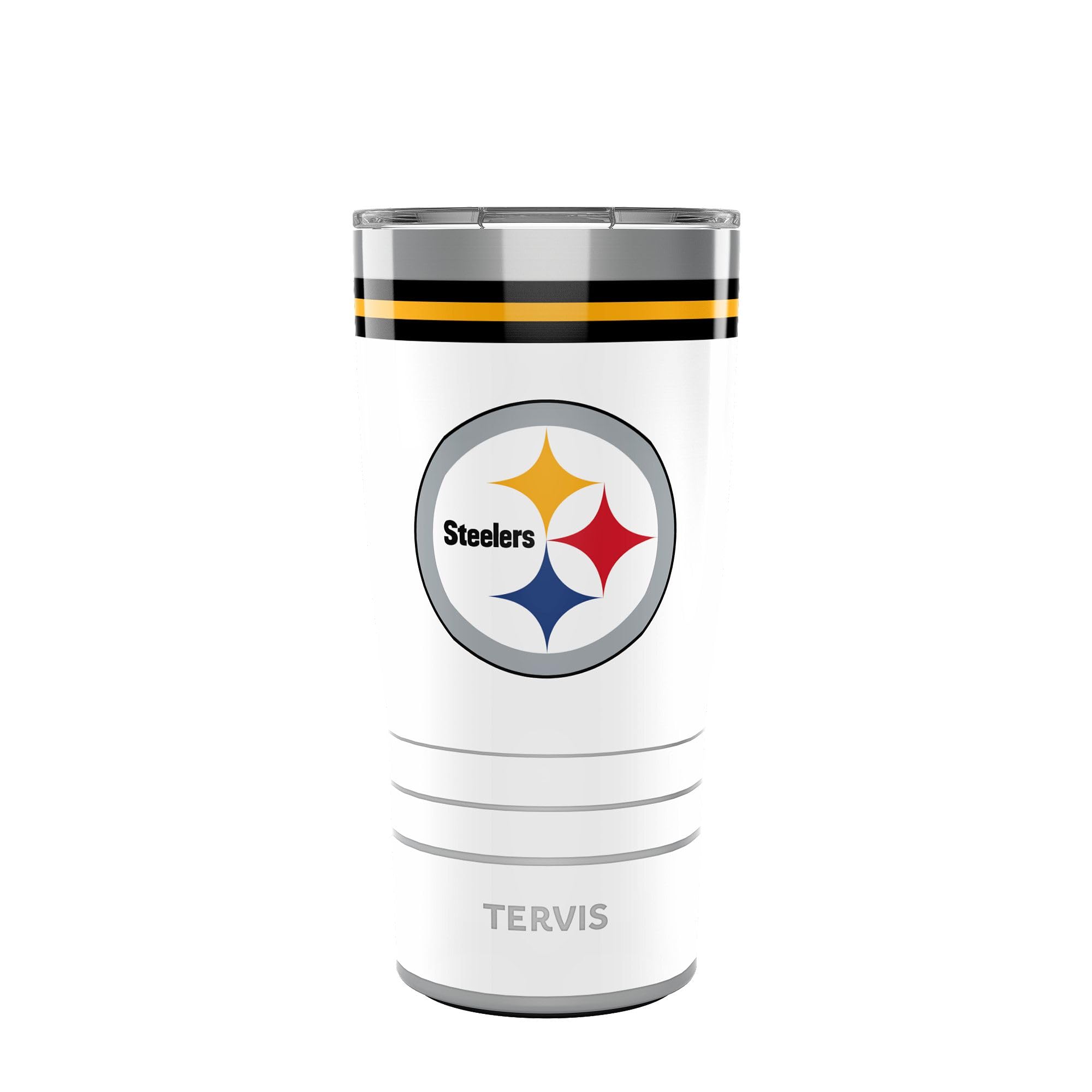 Tervis Traveler NFL Pittsburgh Steelers  Arctic Triple Insulated Tumbler Travel Cup Keeps Drinks Cold & Hot, 20oz, Stainless St