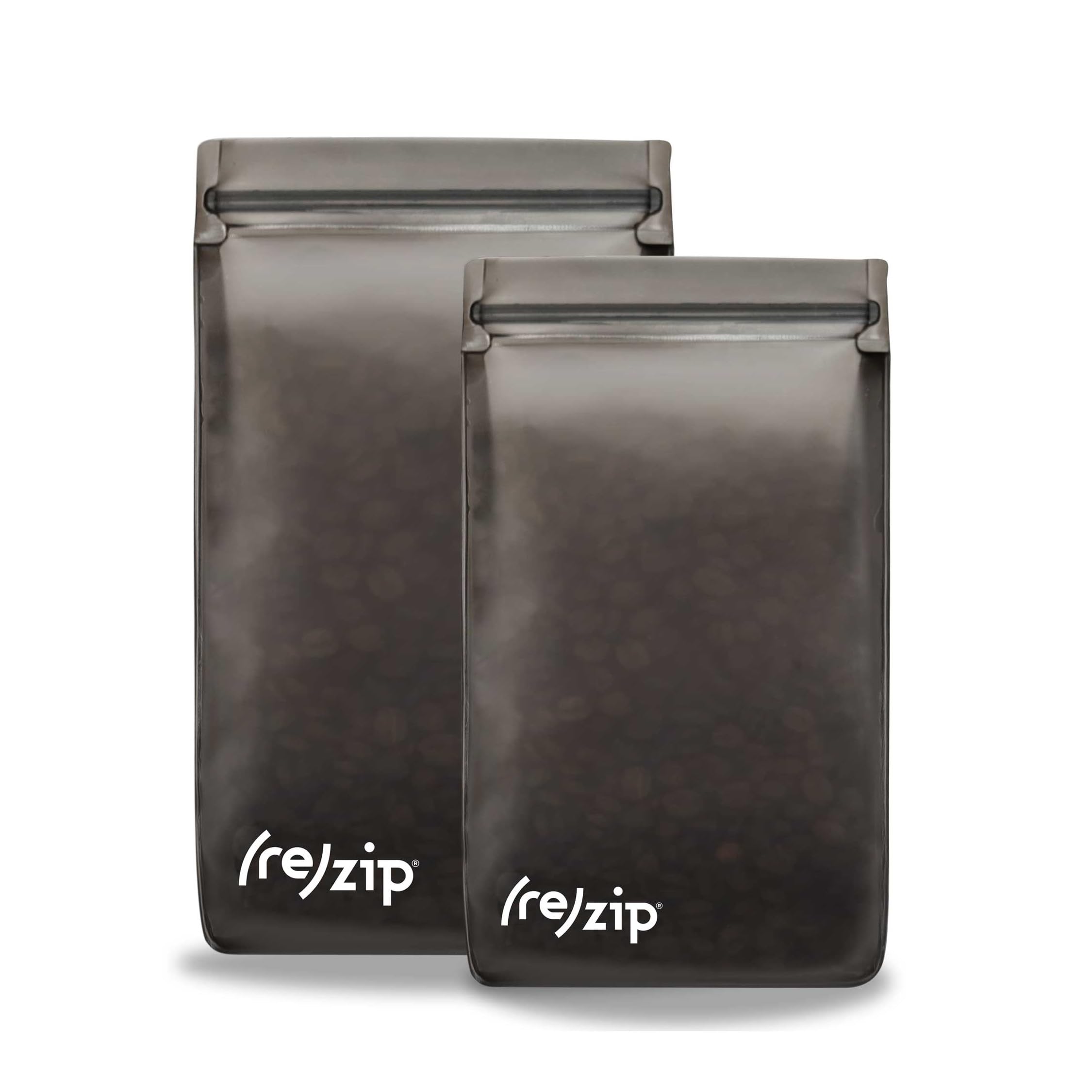 Rezip 2-Piece Reusable Airtight Coffee Tea Storage Bag Set | | Bpa-Free, Food Grade, Leakproof, Freezer And Dishwasher Safe | (1
