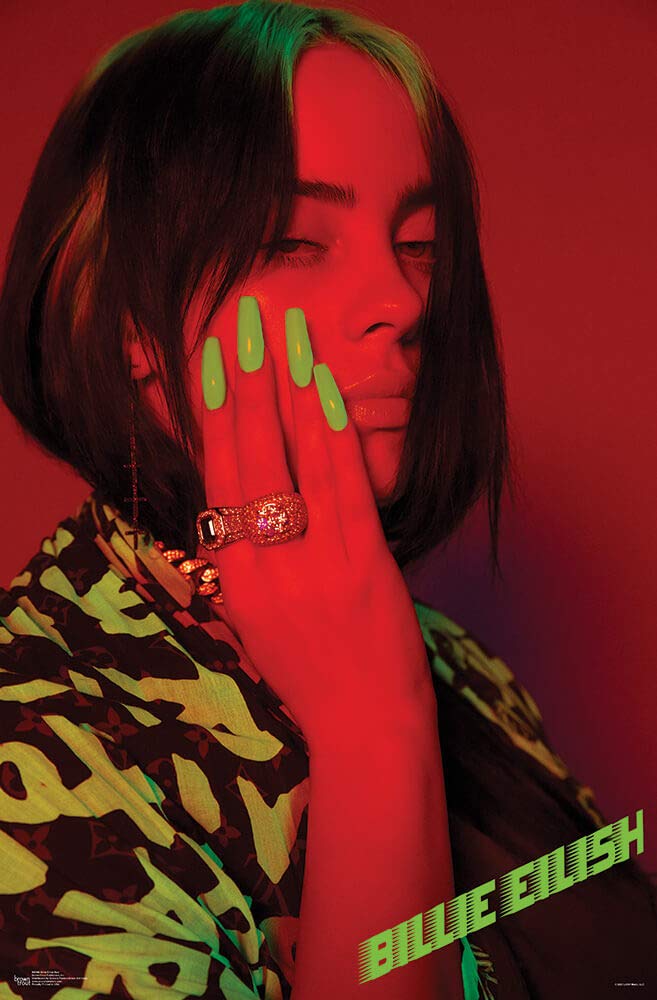 Billie Eilish - Red - Officially Licensed - Poster - 11'' X 17''