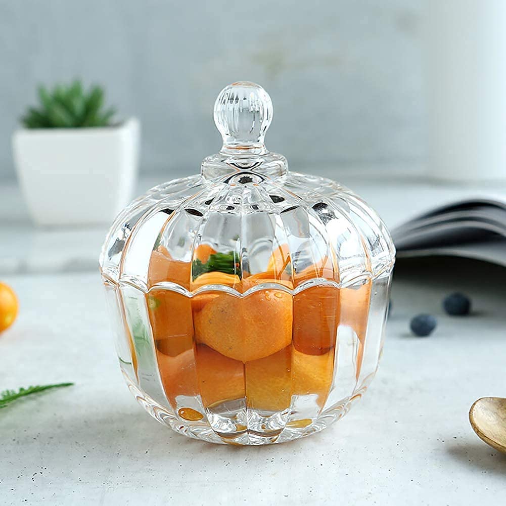Martvia Glass Jars With Lids Small Mason Jars Candy Cookie Coffee Tea Seeds Nuts Spice Jar Buffet Jar (Set Of 1)