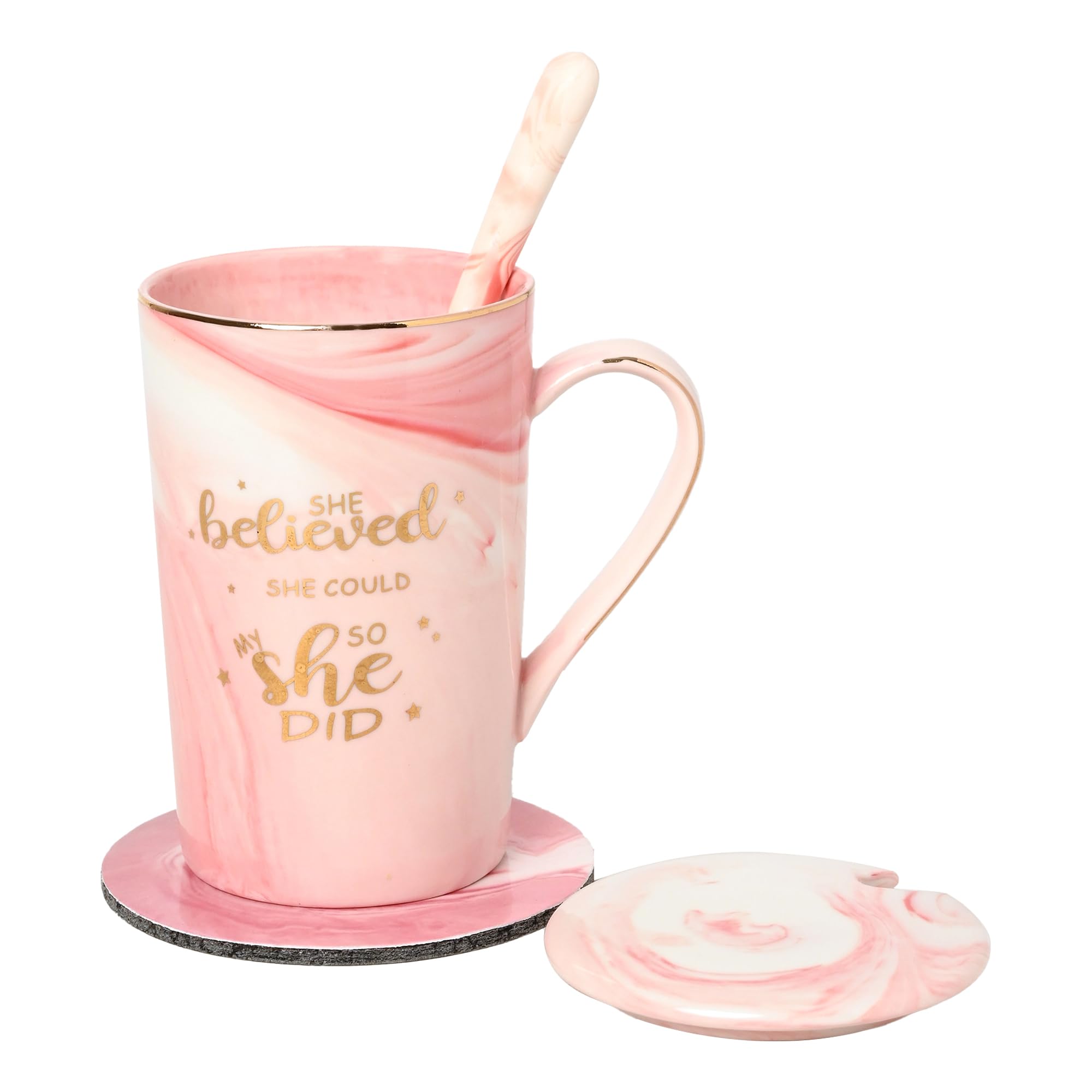 NYRWANA Coffee Mug, Birthday Gift for Girls, Birthday Gift for Women, Mugs for Coffee, Coffee Mug with Lid, Girls Gift Items for