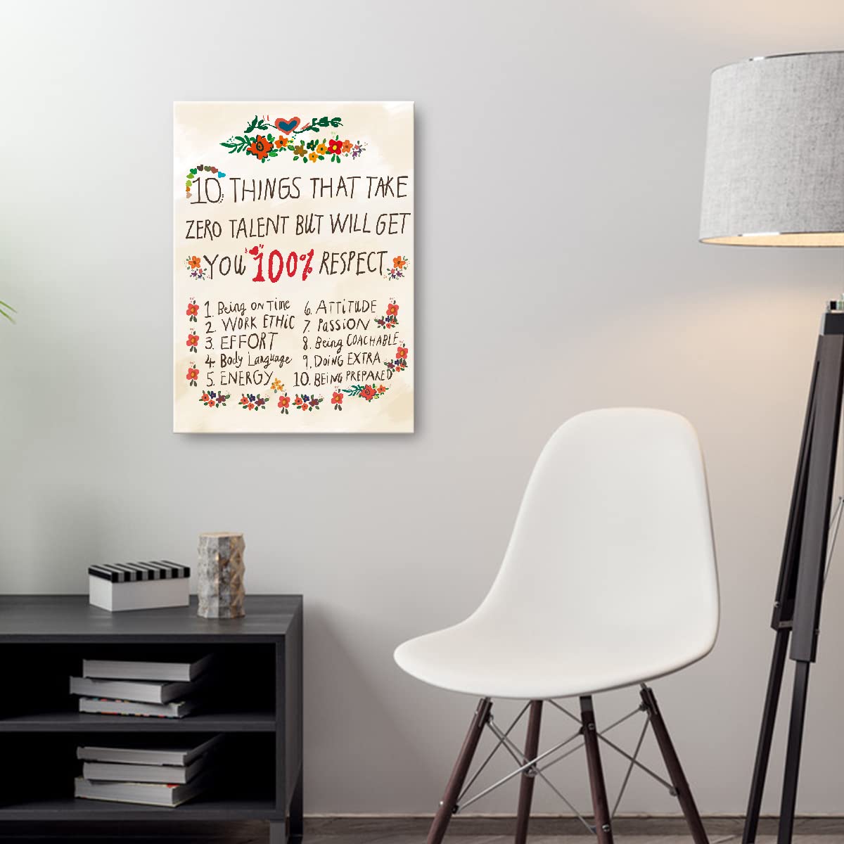 Zero Talent Wall Art,10 Things That Take Zero Talent Framed Canvas Prints Wall Decor For Teens Girls Bedroom Nursery,Inspiration
