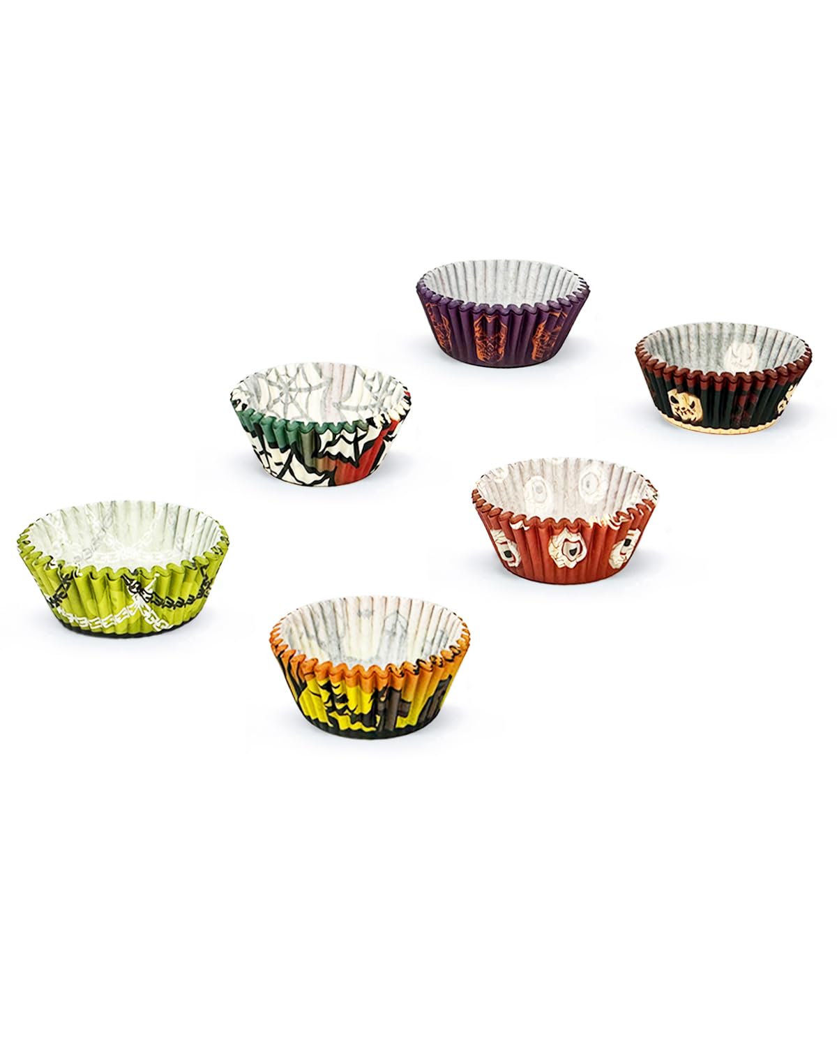 Qiqee Halloween Standard Cupcake Liners Cupcake Cups 300-Count Food Grade Gradient Design Cupcake Papers Baking Cups Cupcake Wra