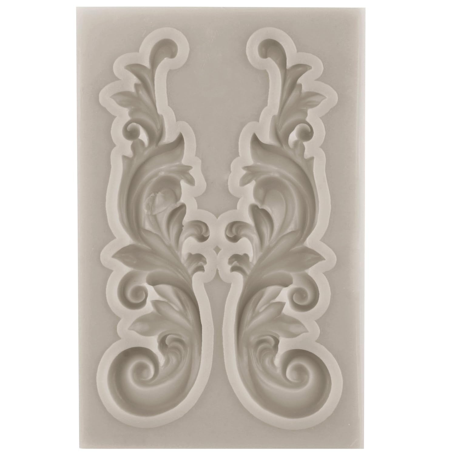 Sijiangmold Baroque Fondant Mold Curlicues Scroll Lace Silicone Molds Filigree Mold For Cake Decoration Cupcake Topper Candy Pol