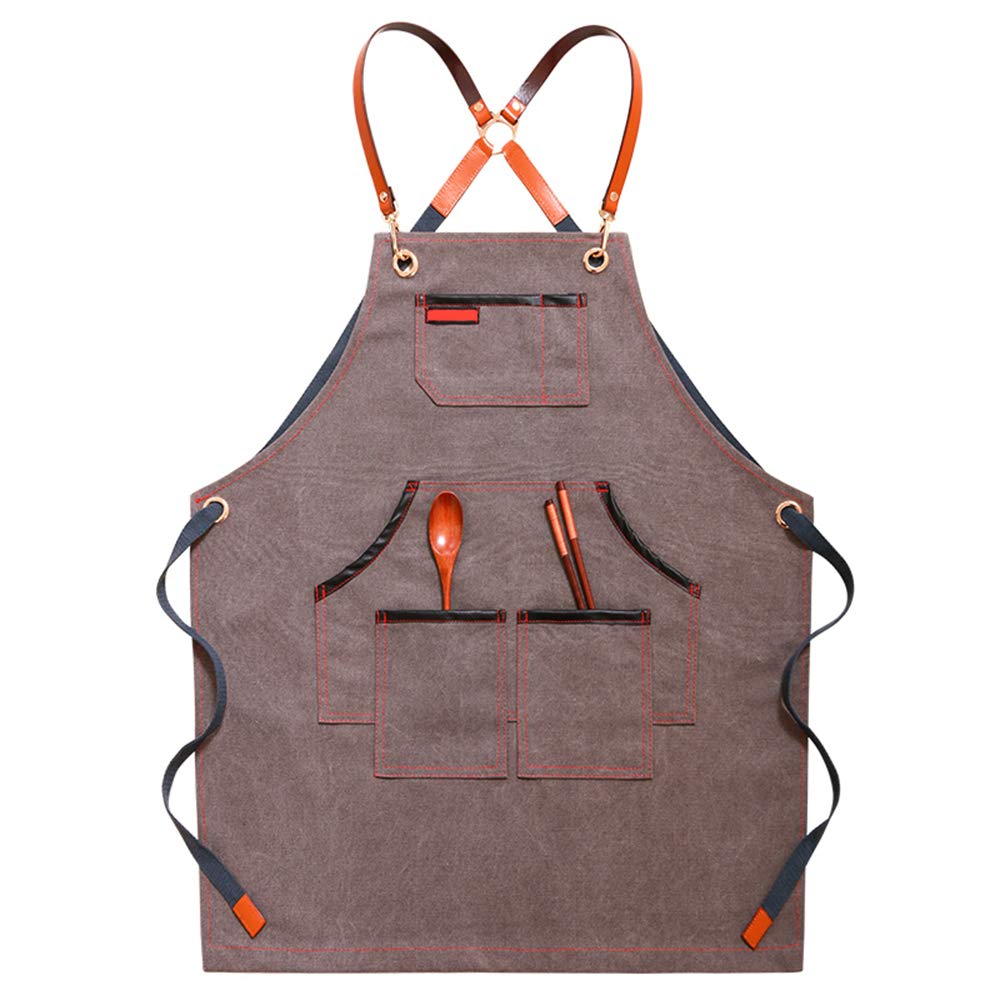 3Nh Chefs Apron,Cooking Apron For Men And Women,Kitapron For Catering And Domestic Use With Pockets,Nail Art Barber Shop Overall