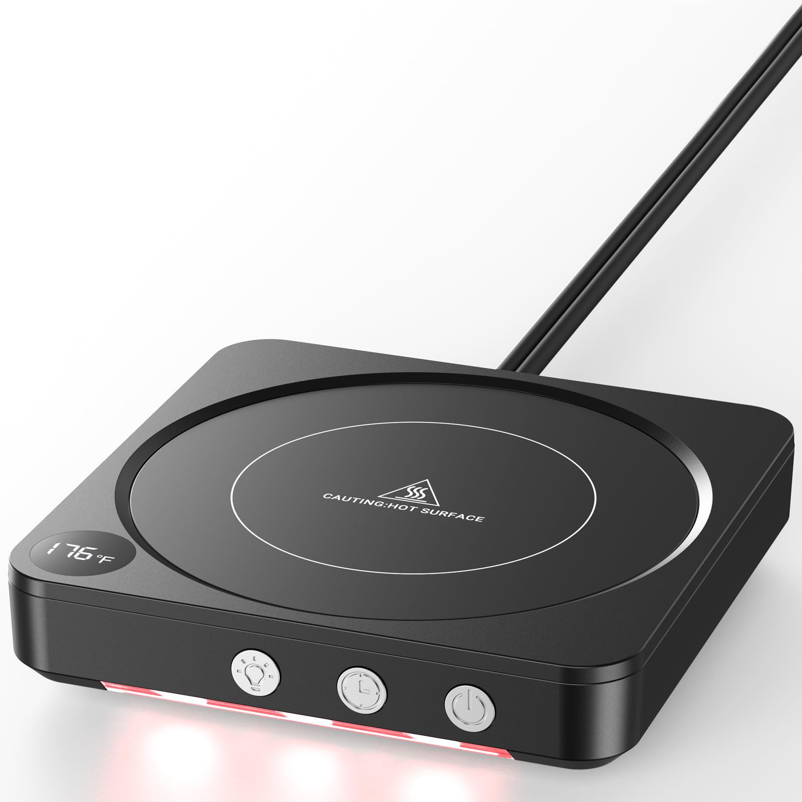 House Gem Mug Warmer - Led Coffee Mug Warmer For Desk With Temperature Display, 2-12Hrs Auto Shut Off, Smart Candle Warmer - Ide