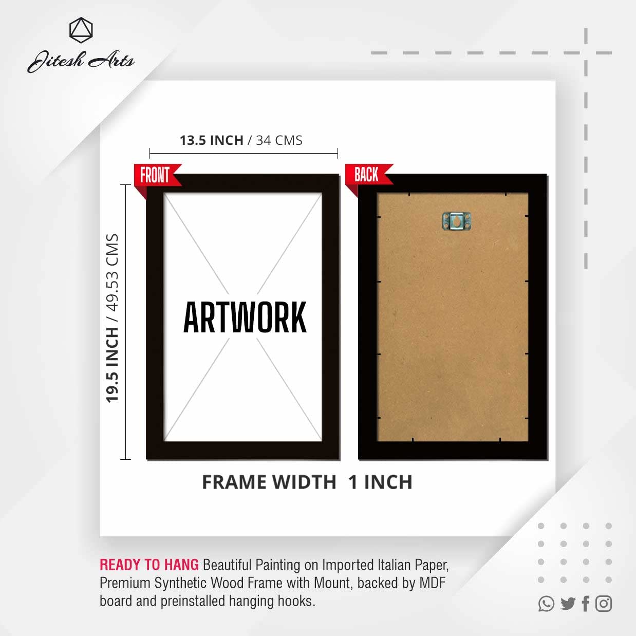 Jitesh Arts Decorative Wall Art Unique Butterfly Yellow Sunflower Original Sunrise Painting For Home Office Kitchen Bedroom Dini