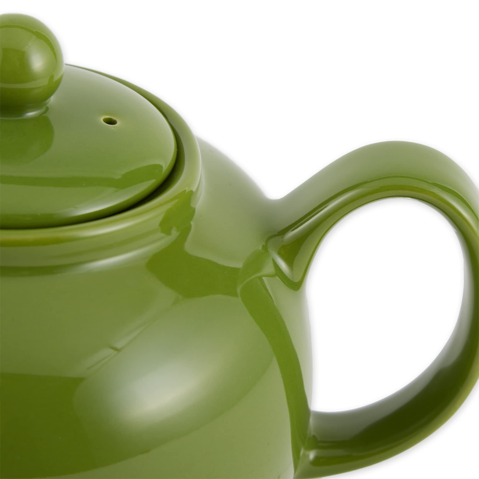 RSVP International Stoneware Teapot  Green