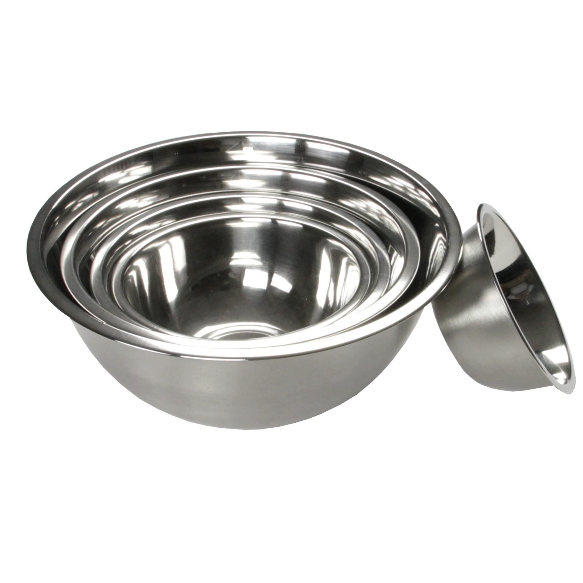 Chef Craft Brushed Mixing Bowl, 1-Quart, Stainless Steel