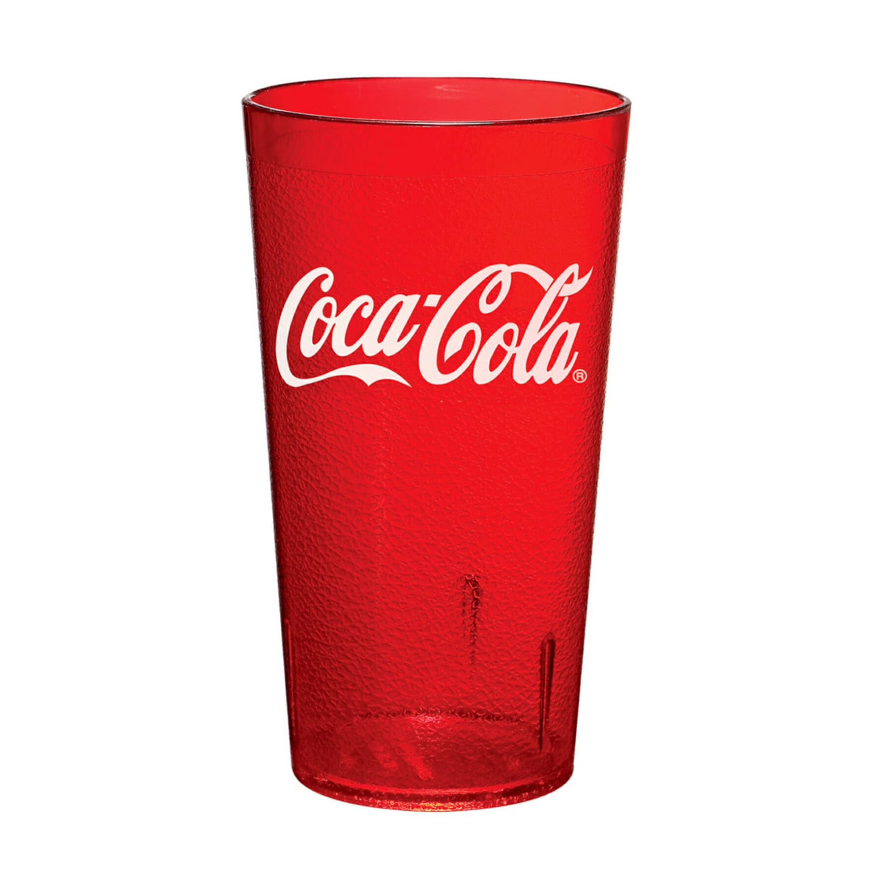 G.E.T. 6632-RC Heavy-Duty Plastic Restaurant Tumblers, 32 Ounce, Clear Coca-Cola (Pack of 72)