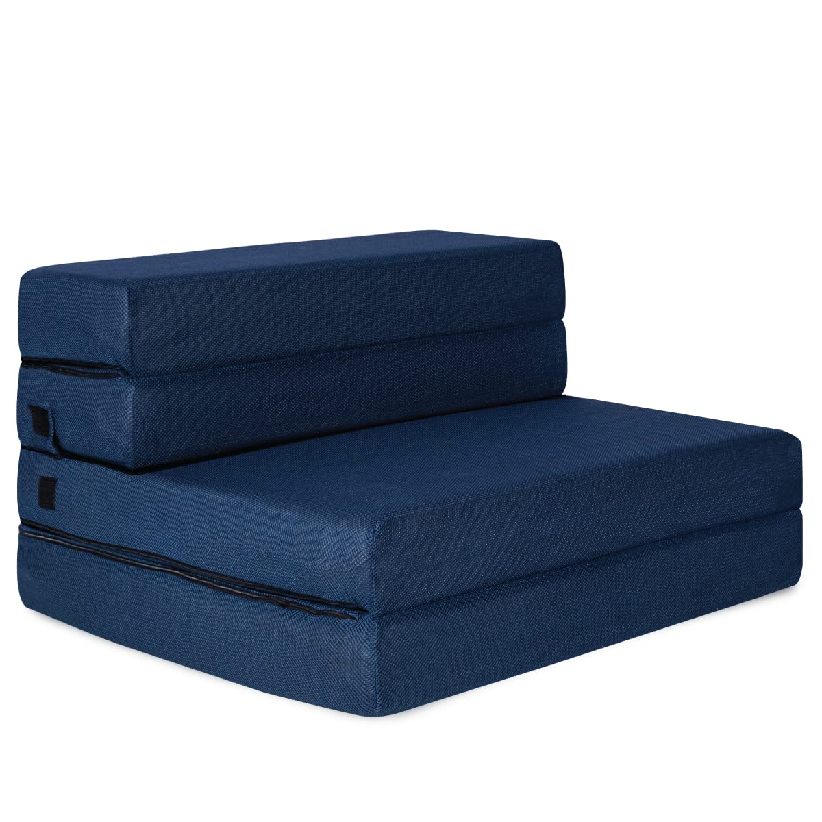 Milliard Tri-Fold Foam Folding Mattress And Sofa Bed For Guests- Cot Size (75''X31''X4.5'')