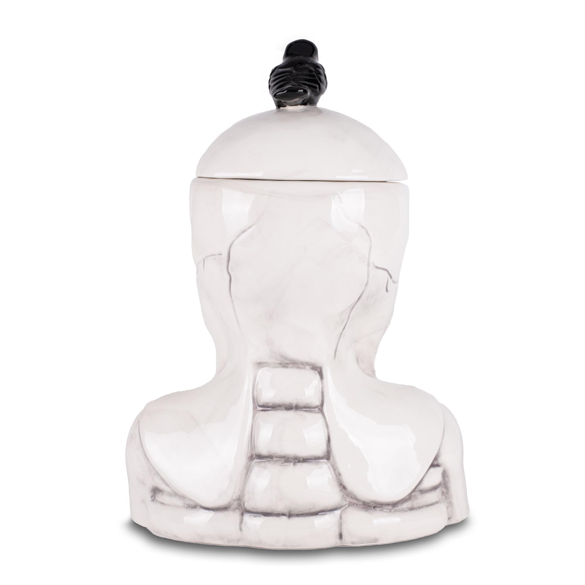 100 North Dolomite Ceramic 12 X 8.5 Halloween Cookie & Candy Jar With Airtight Lid: Perfect For Kitchen Canisters, Pet Treat Con