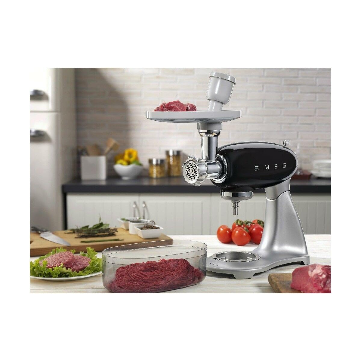 Smeg Smmg01 Multi Food Grinder, Silver
