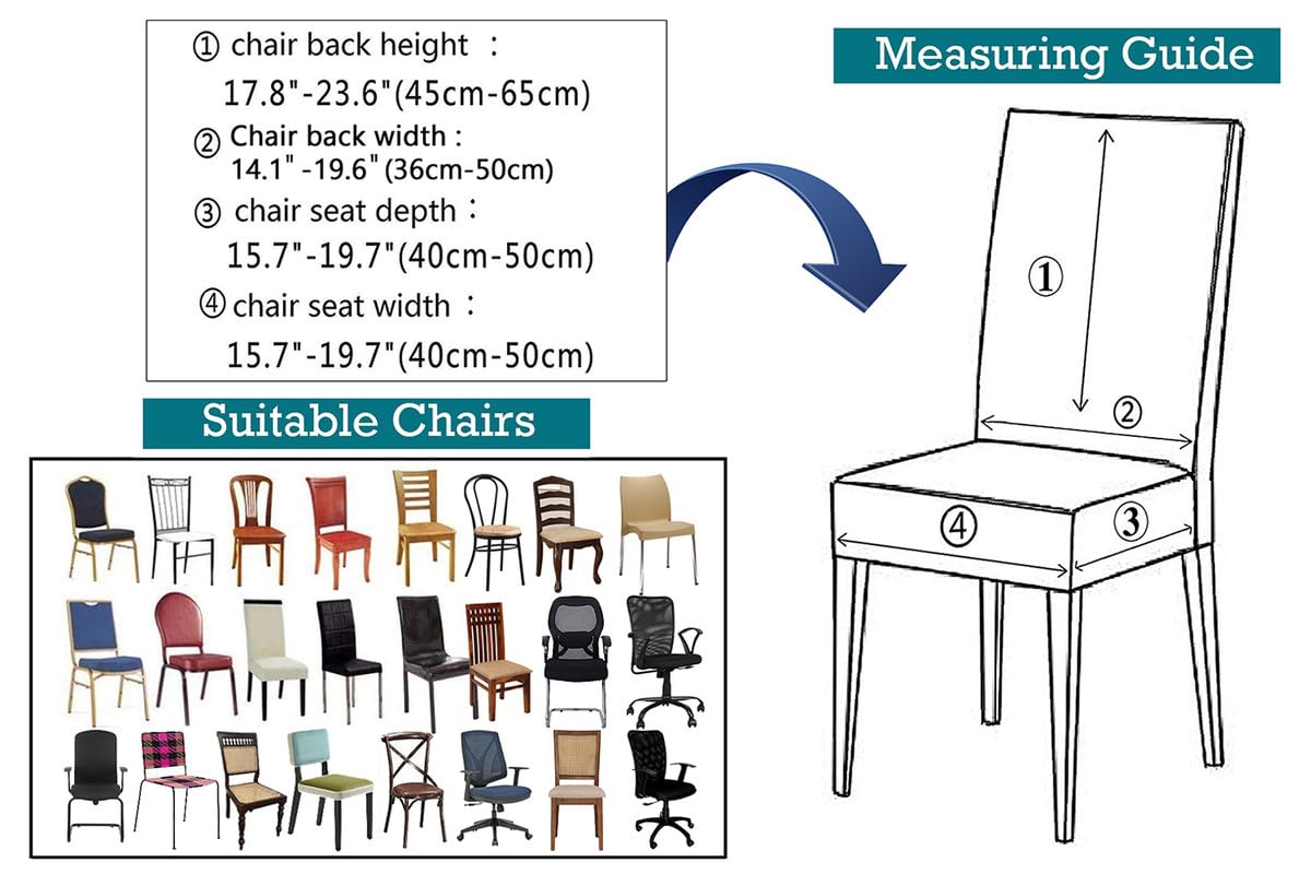 The Furnishing Tree Polyester Spandex Chair Cover Washable Stretchable Coffee Set Of 10