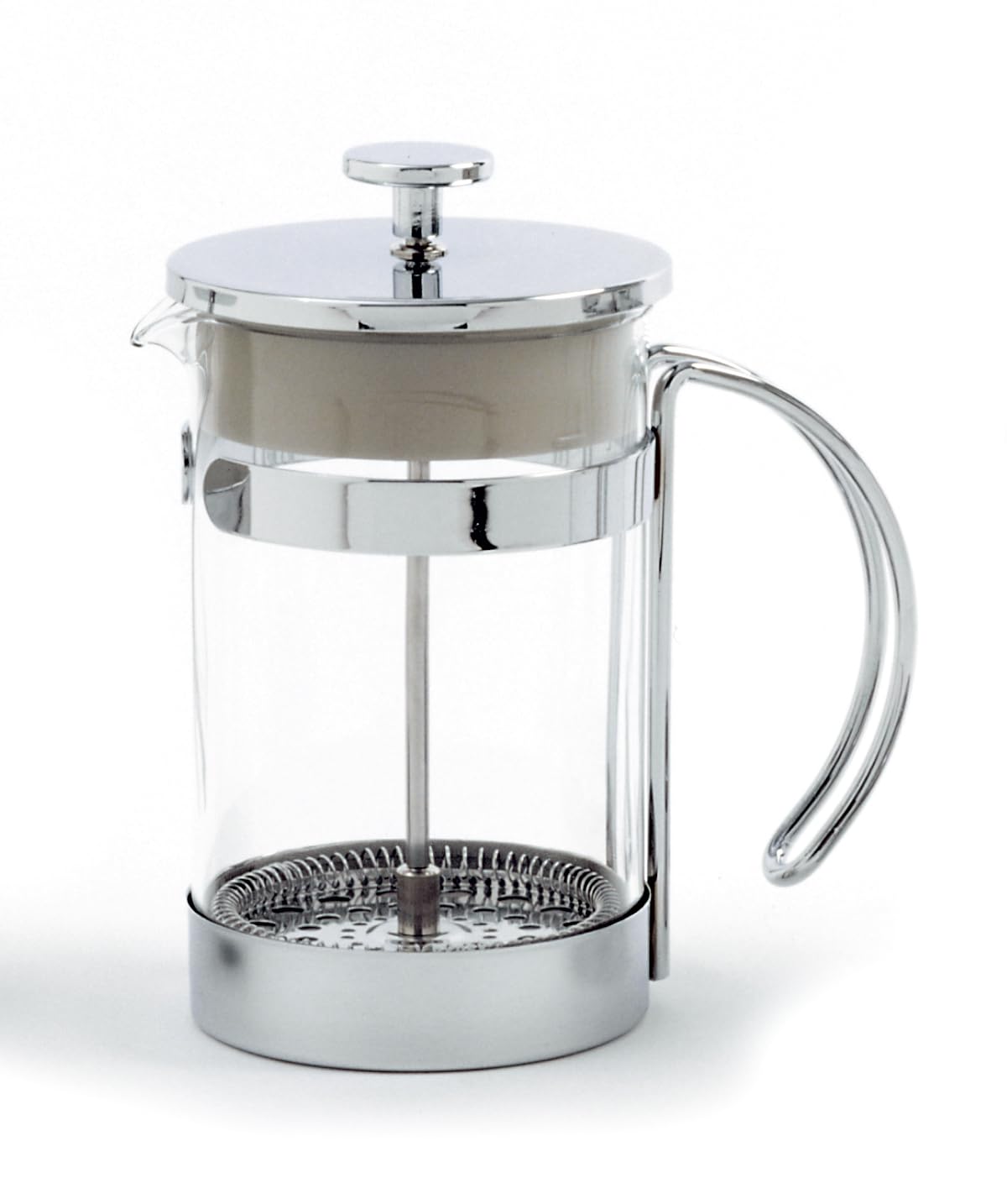 Norpro, 6-Cup 5575 Glass/Chrome Coffee/Tea Press, Silver