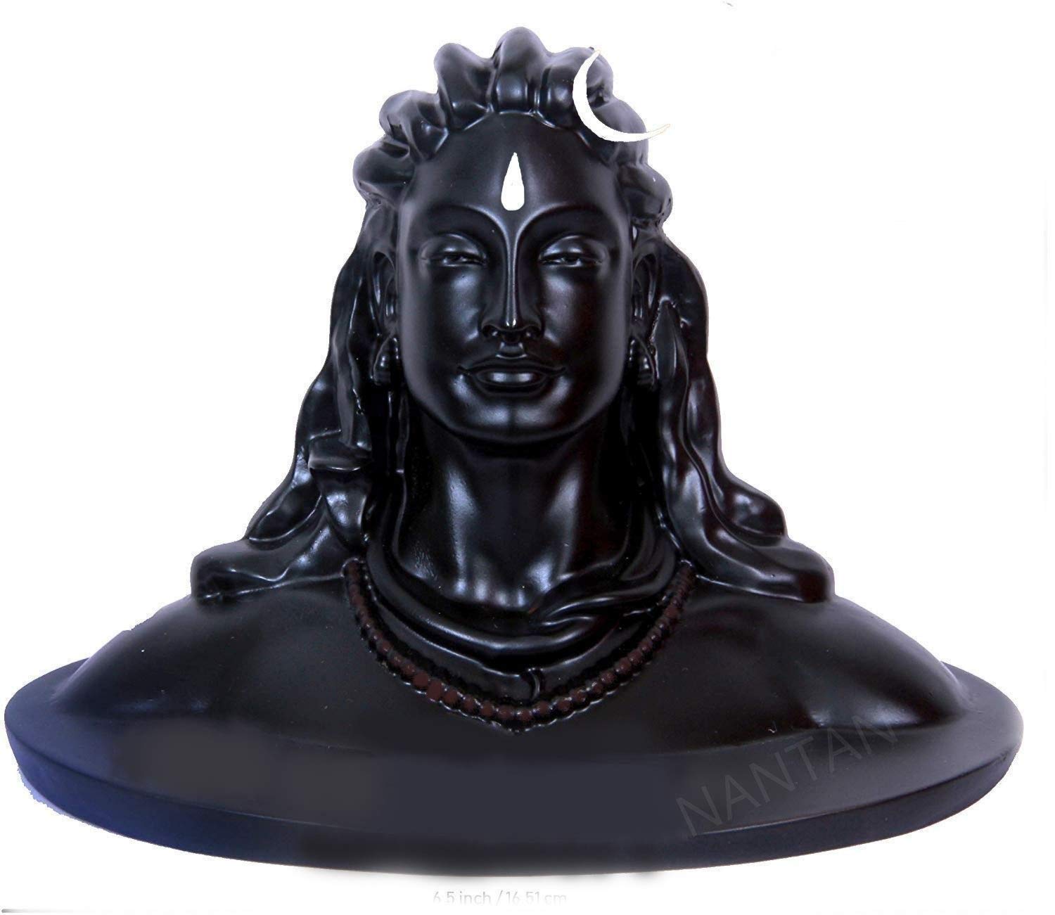 nantan Adiyogi Statue for Car & Home Decor | Handcrafted Resin Figurine | Spiritual Pooja & Gift Item | Shiva Statue | Made in I