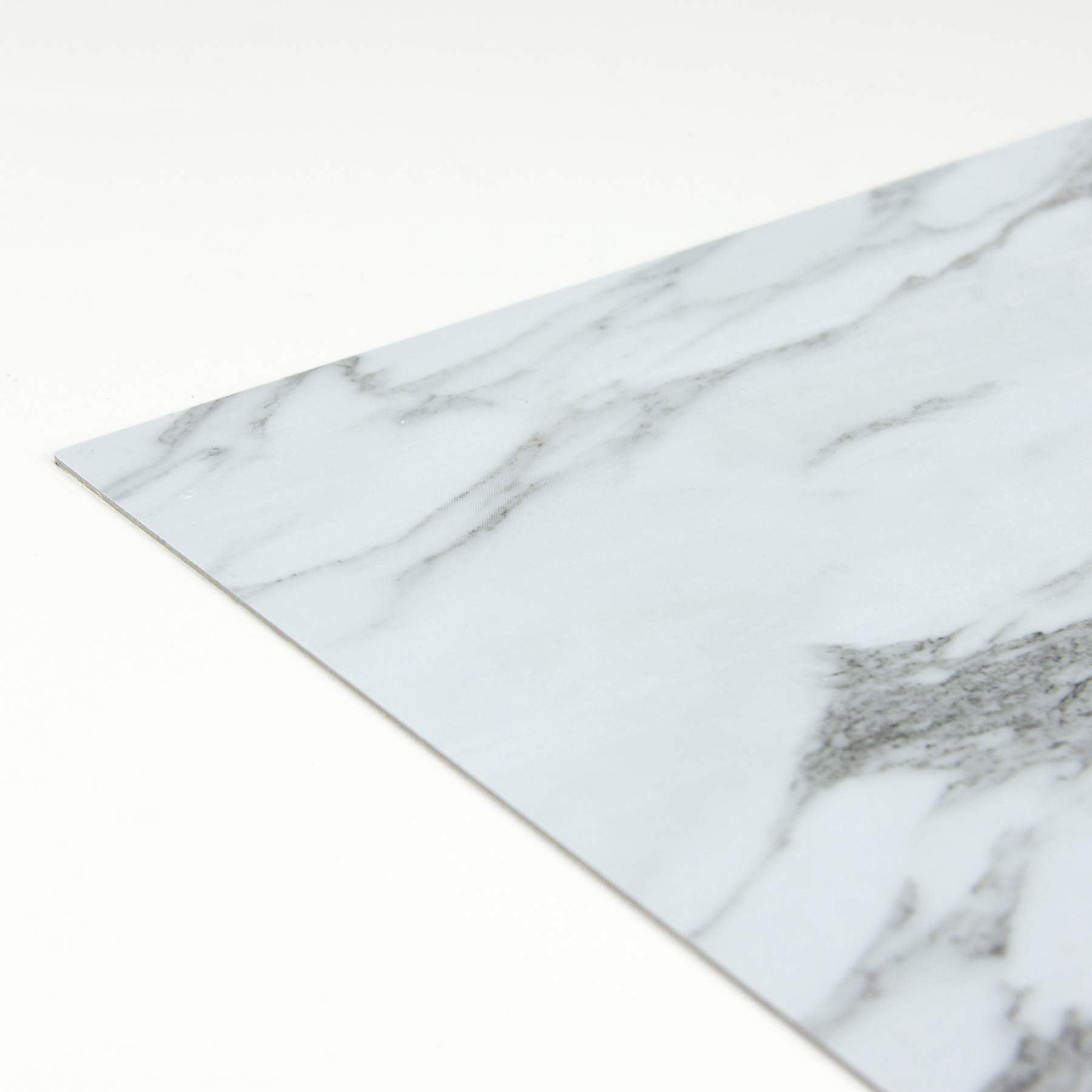 FloorPops FP3329 Opaline Peel Stick Floor Tiles  White & Off-White