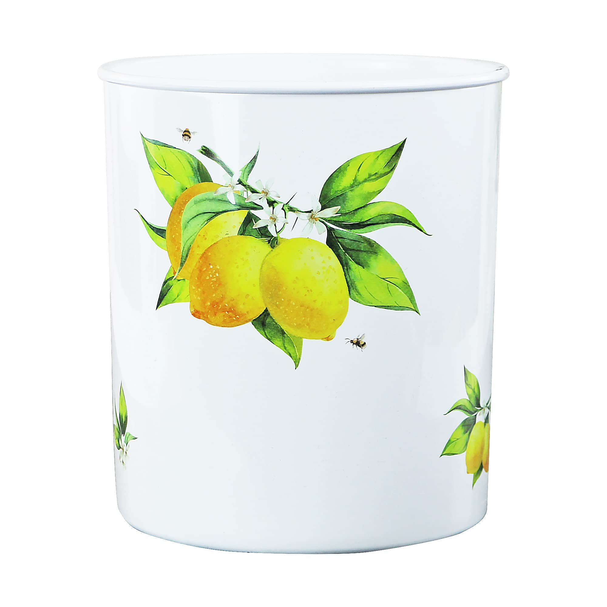 Reston Lloyd Multipurpose Crock Organize All Kinds Of Utensils & Kitchen Tools, Extra Large Holder, Fresh Lemons