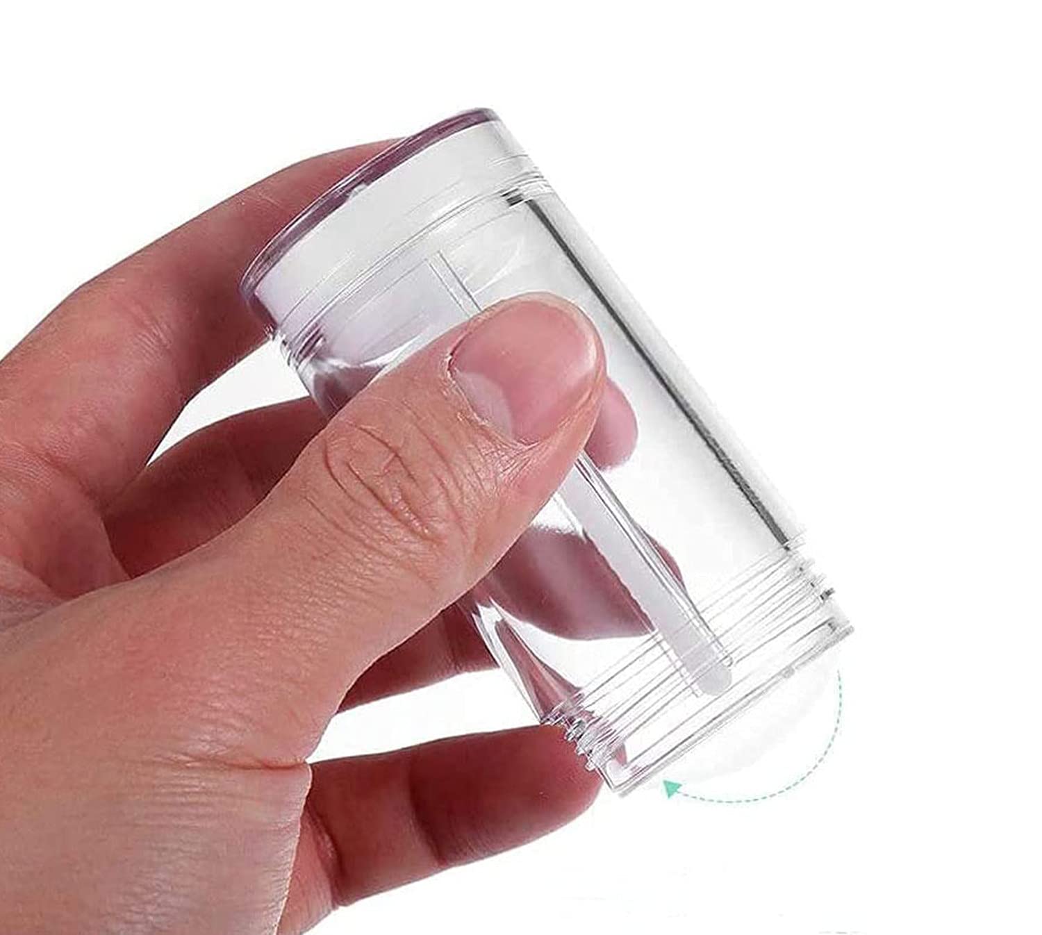 Healthcom 10 Pcs 30Ml Empty Deodorant Containers Twistup Filling Stick Clear Plastic Deodorant Container 1 Oz Refillable Deodora