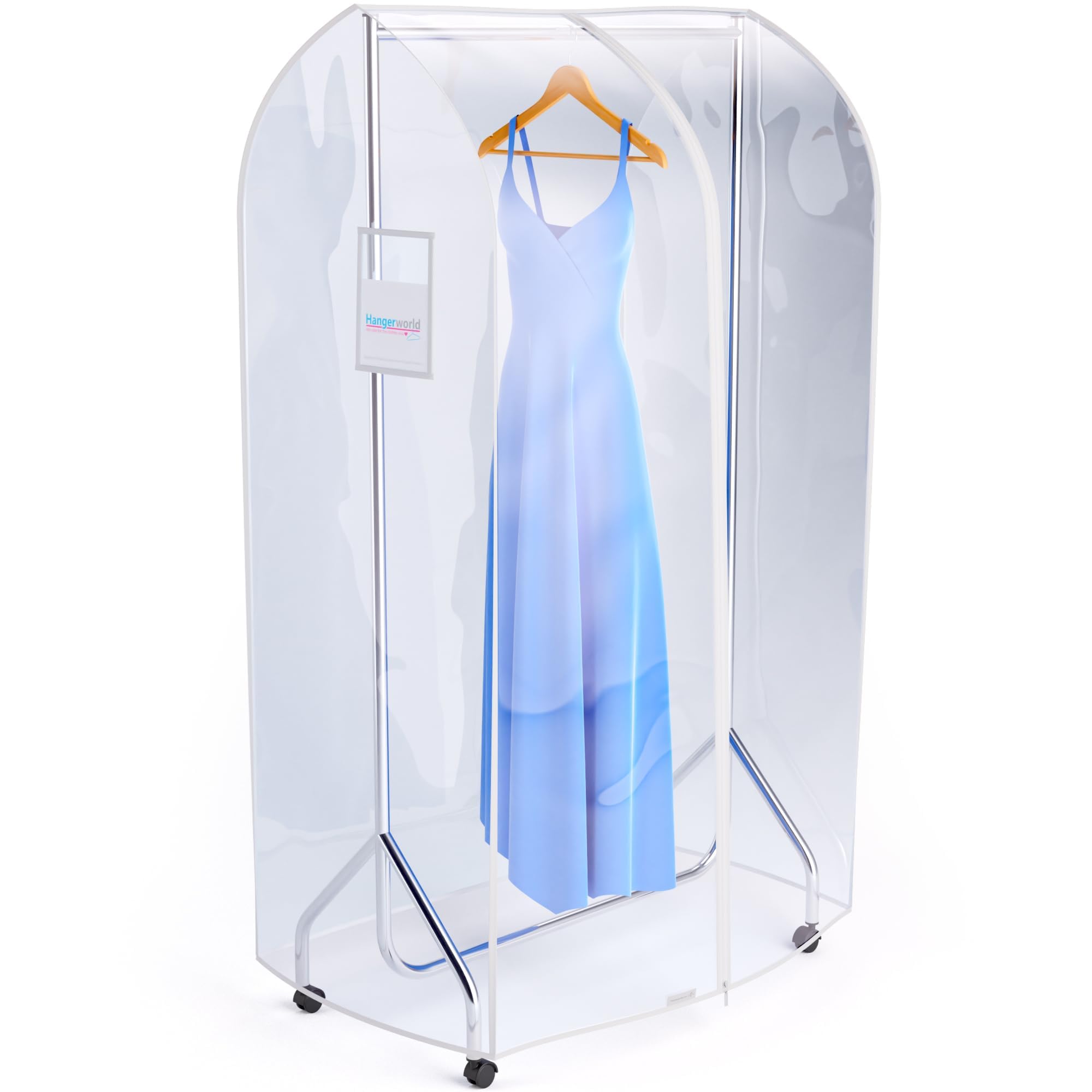 HANgERWORLD 3ft clothes garment Rack cover with Zipper  Showerproof  Breathable  Dust Protector for garment Rack cover ONLY (36x24x65)