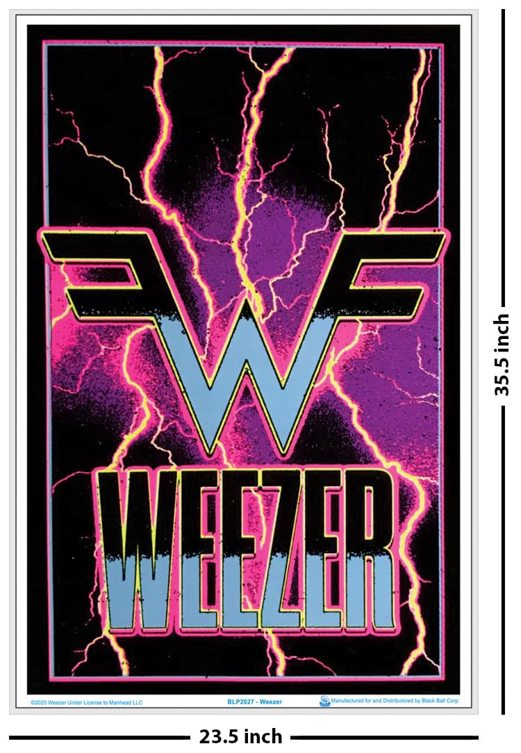 Weezer - Electric - Blacklight Poster - Officially Licensed - Laminated - 23.5'' X 35.5''