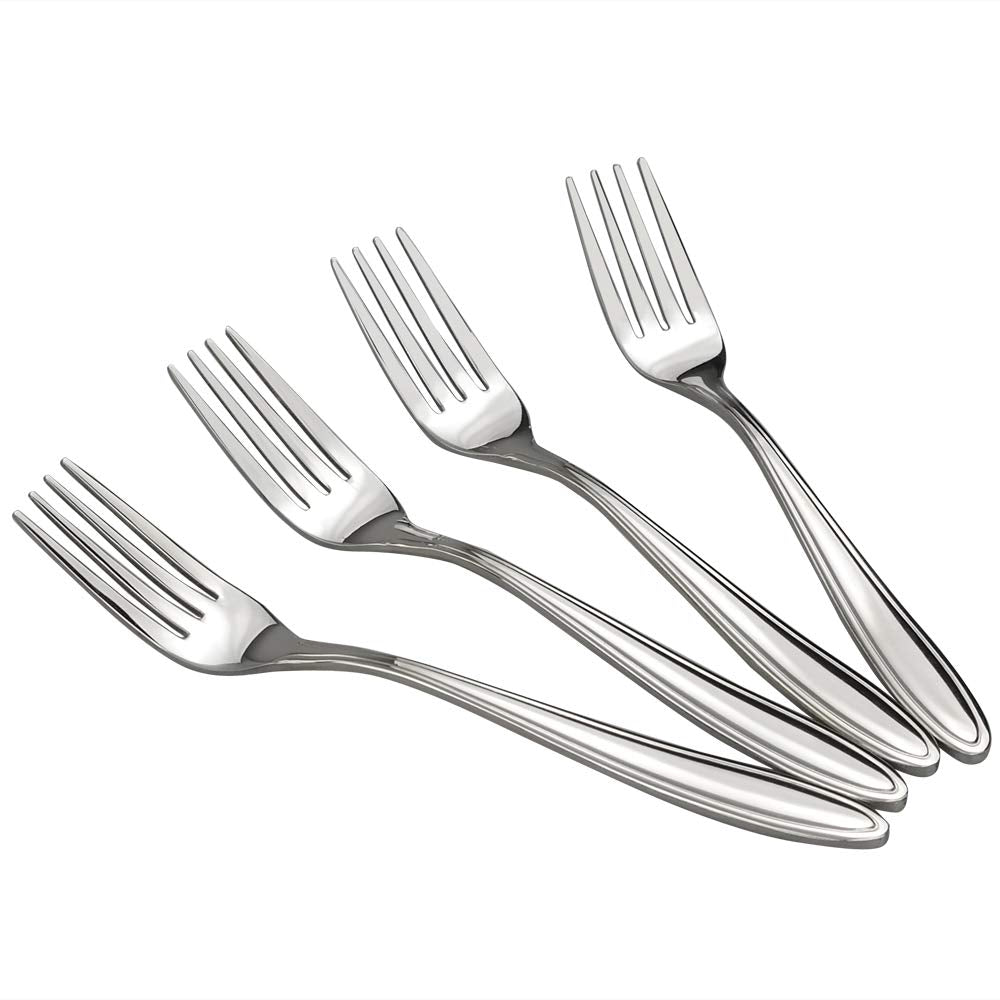 Jekiyo Stainless Steel Dinner Forks, 8 Inch, 12 Pieces Table Fork
