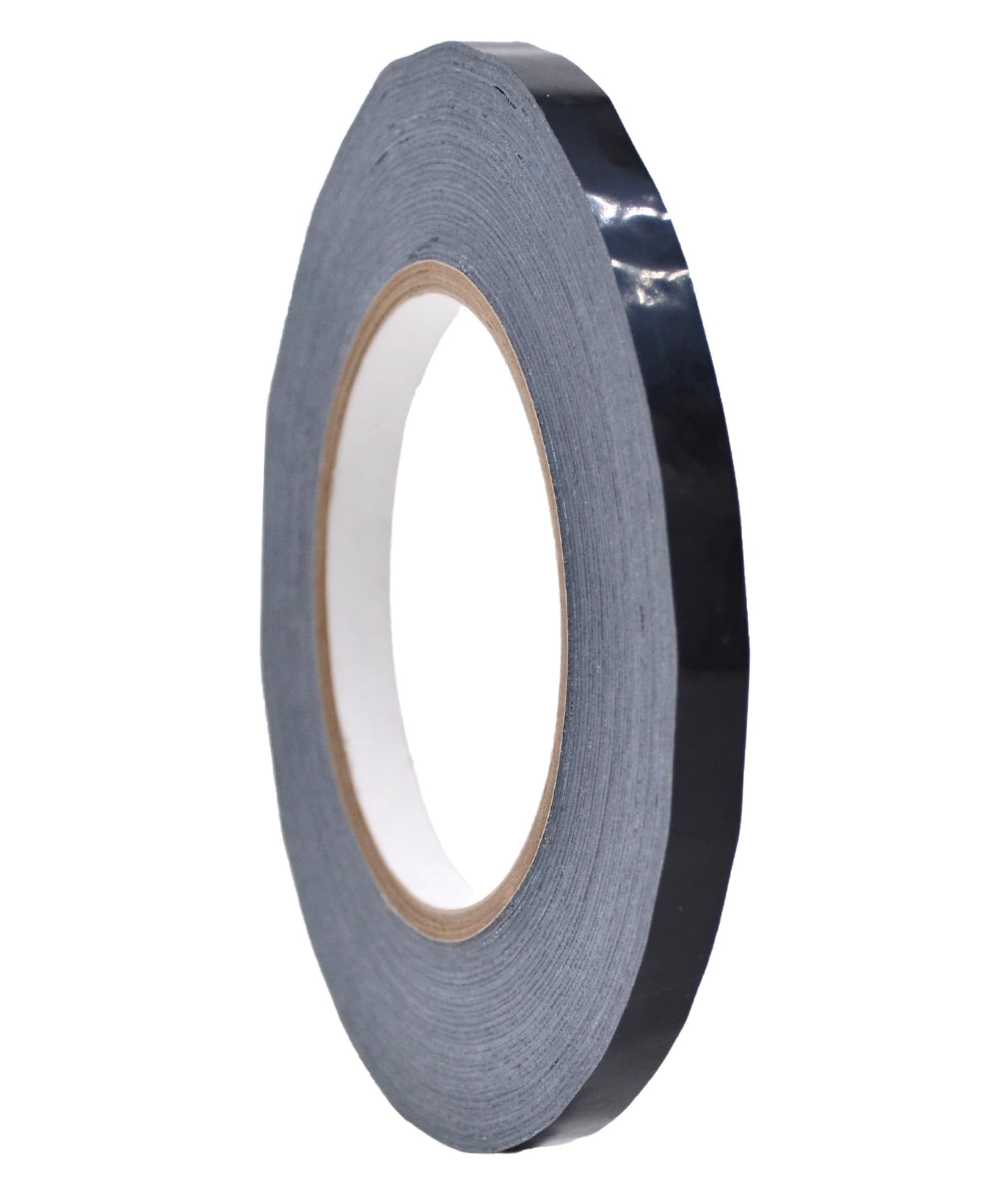 Wod Bstc24Pvc Black Produce Poly Bag Sealing Tape, 3/8 Inch X 180 Yds. For Packaging And Sealing Of Meat, Gifts, Or Ice Bags