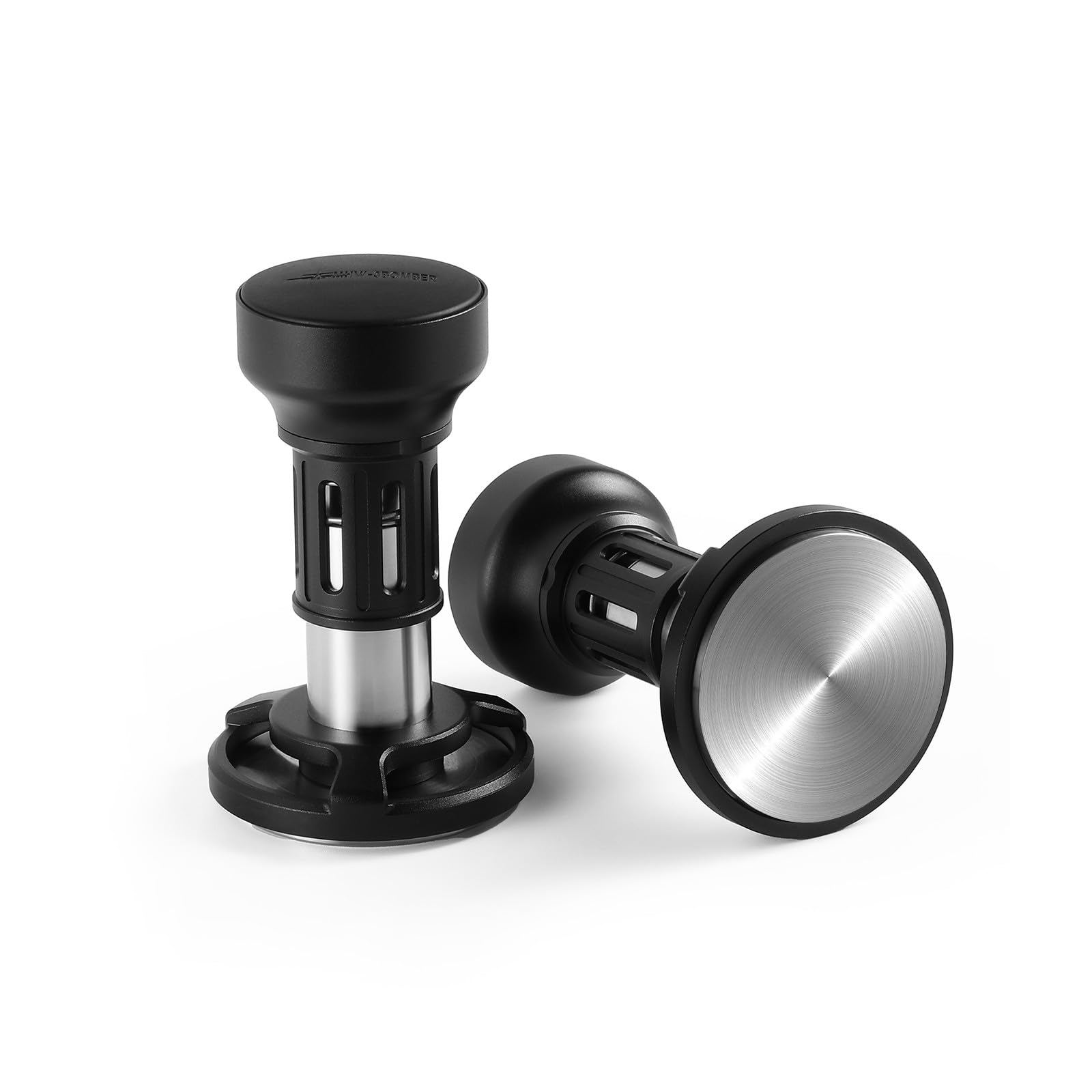 MHW-3BOMBER 58.35mm Espresso Tamper, Flat Base Coffee Tamper with Sound Feedback for Barista, Impact Tamper Tool Espresso Hand T