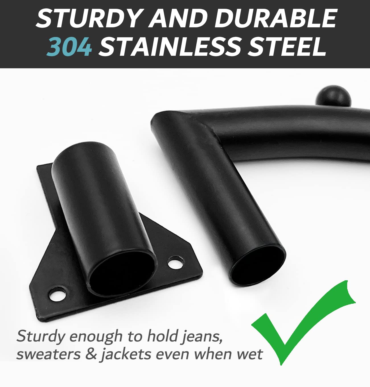 Folding Clothes Hanger Rack Swing Arm Hook Holder Clothing Hanging Garment Drying Closet Rod Storage Organizer Wall Mount Space