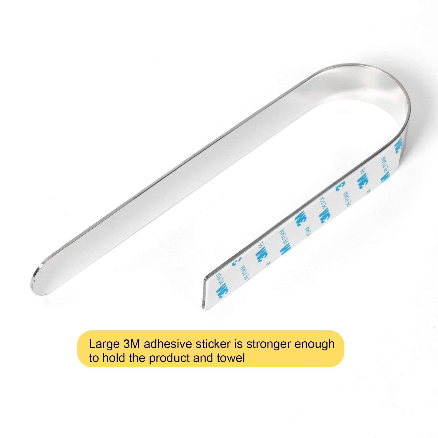 Houseaid Self Adhesive Hand Towel Holder For Bathroom, Stainless Steel Adhesive Towel Bar, No Drilling Modern Hand Towel Hanger,