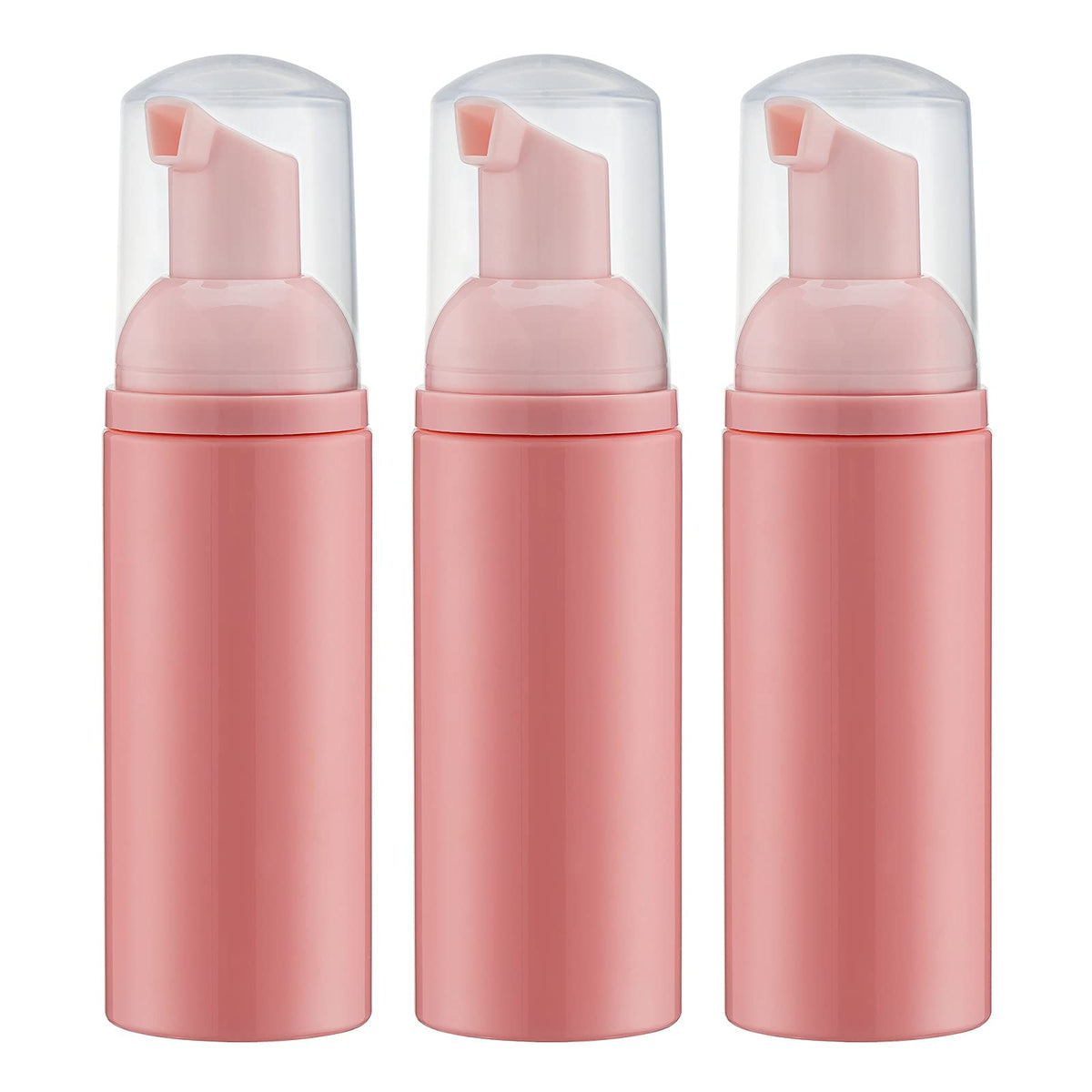 Tekson Soap Foam Bottle (Pink Pump), Empty Travel Foaming Lash Shampoo For Cleanser, Dispenser (60Ml, 2 Fl Oz)