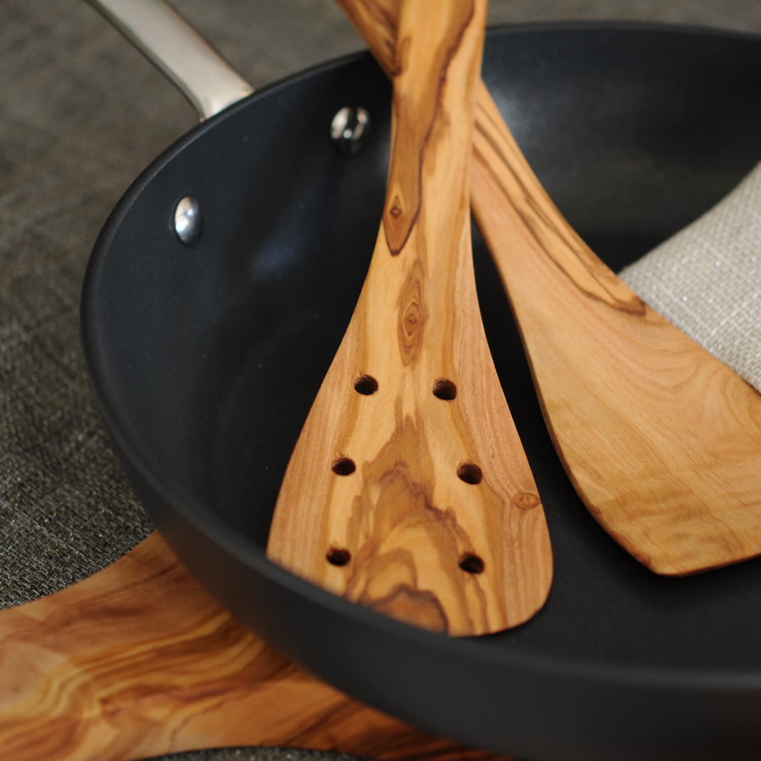 Beldinest 12'' Spatula Turner | Olive Wood Cooking Utensil