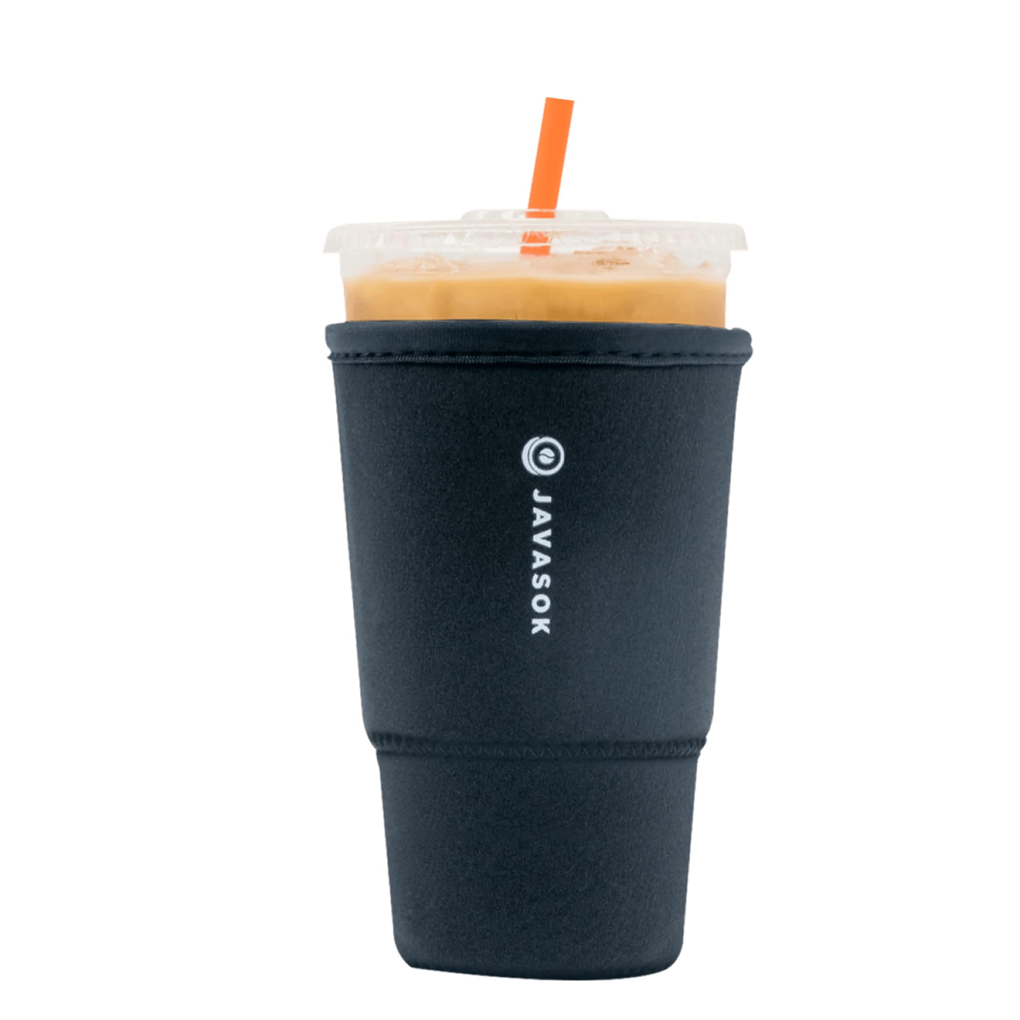 Sok It Java Sok Iced Coffee & Cold Soda Insulated Neoprene Cup Sleeve (Black, Large: 30-32oz)