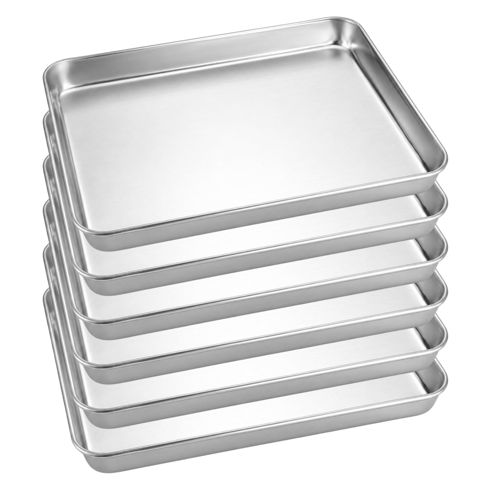 Enjamyo 6 Pcs Stainless Steel Baking Sheet