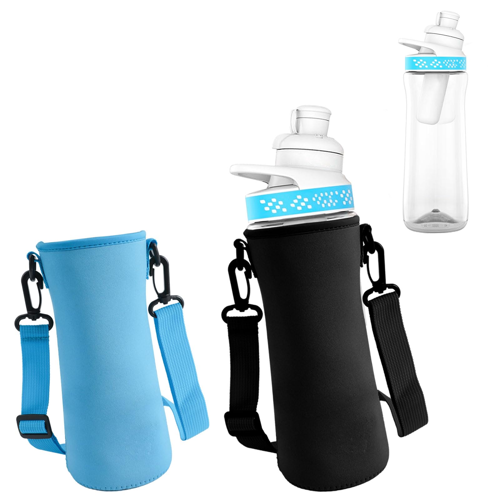 Chanumetal 2 Pcs Sleeves Compatible with 32oz Cirkul Water Bottle, Water Bottle Sleeve Neoprene Sweat Absorbing Material Compati