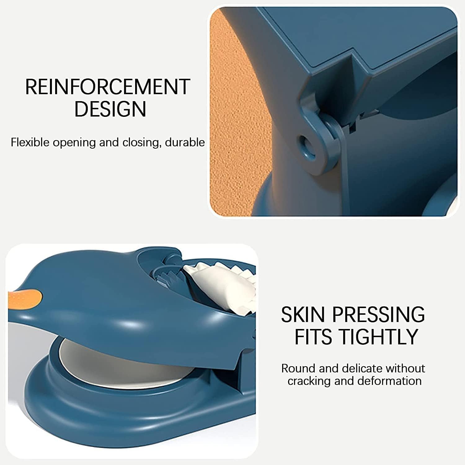 Romino 2In1 Momos Maker Machine, Skin Press Gujiya Mould Dumpling Maker, Momo Maker Mould Kitchen Dumpling Tool For Ghughra Kajj